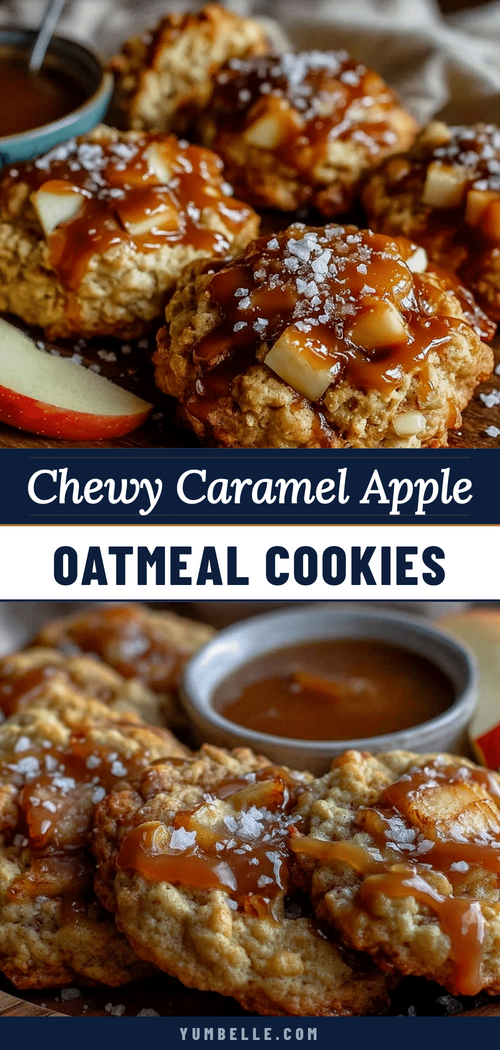 cozy caramel apple oatmeal cookies recipe