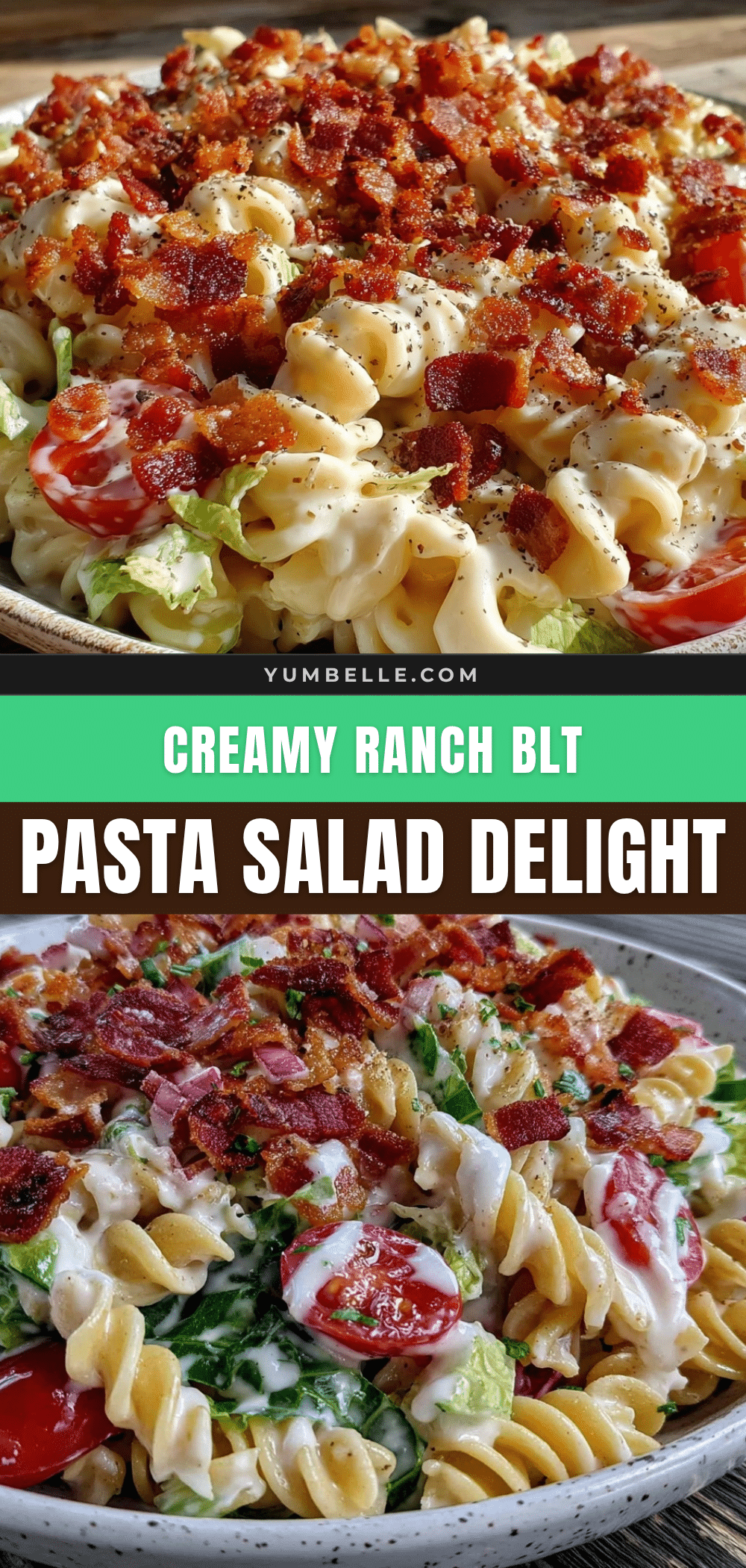 creamy BLT pasta salad recipe