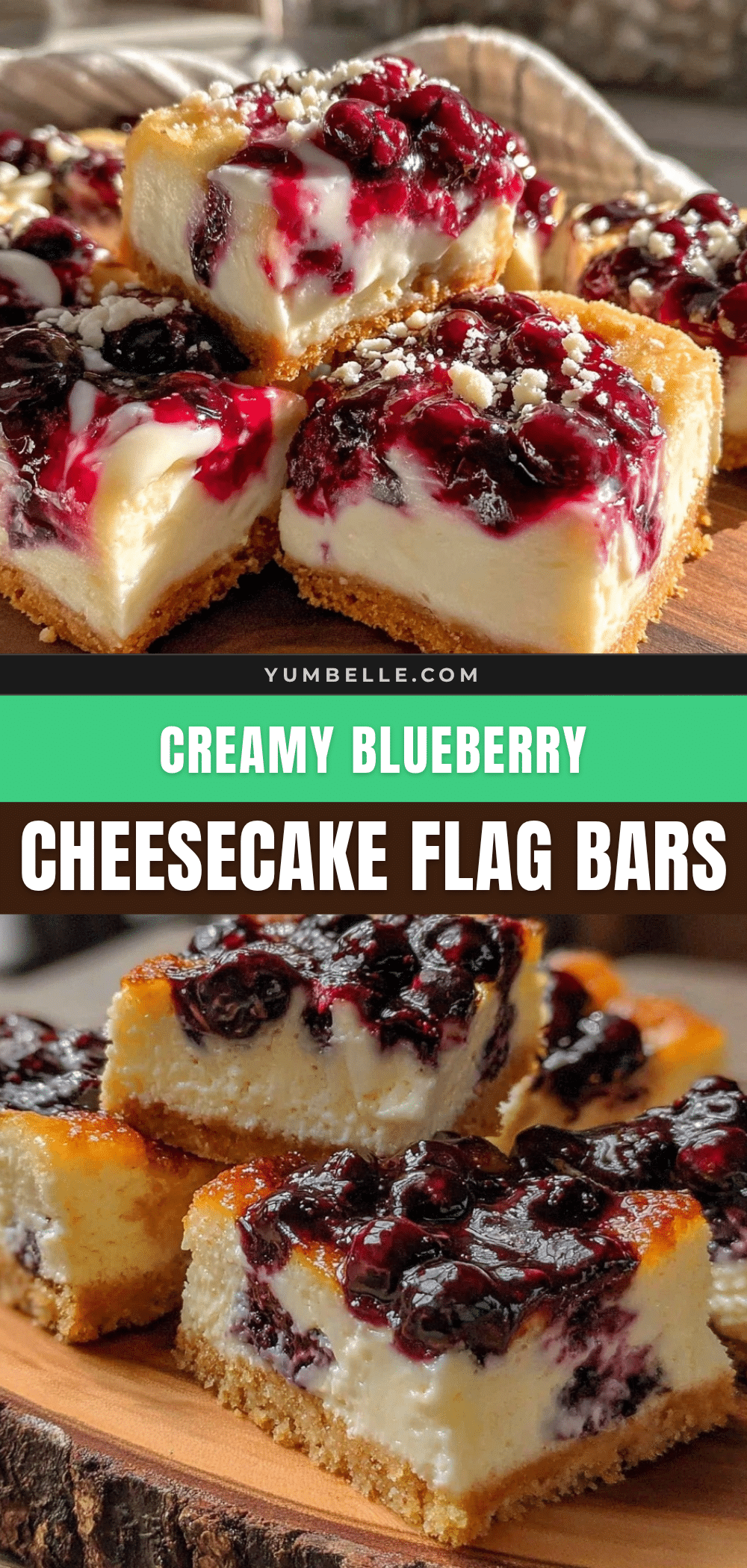 creamy blueberry cheesecake bars recipe
