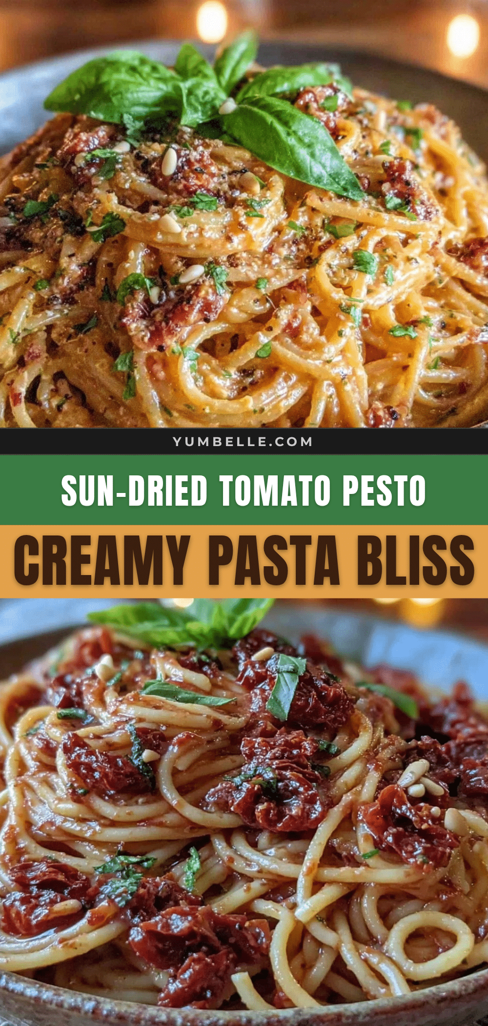 creamy sun-dried tomato pesto pasta recipe