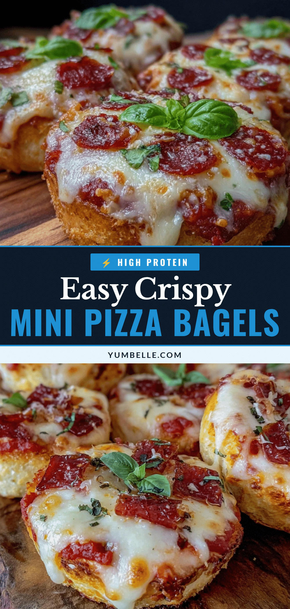 crispy mini pizza bagels recipe