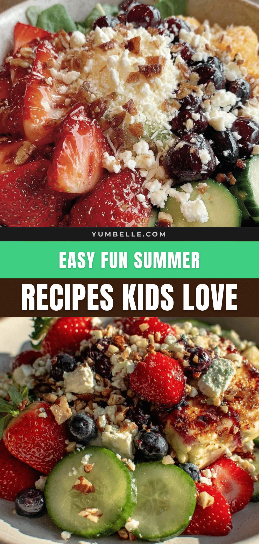 easy layered fruit and veggie salad bowl recipe