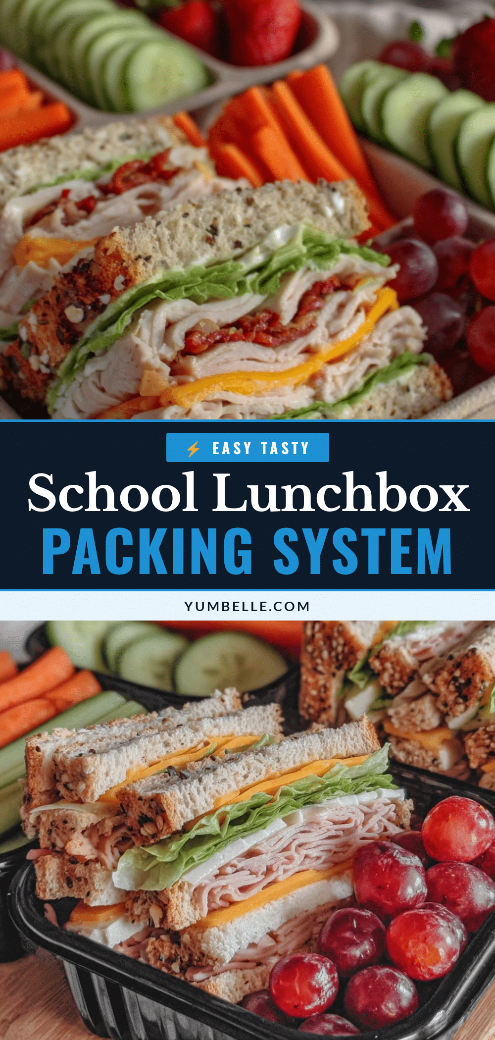 easy school lunchbox packing system recipe