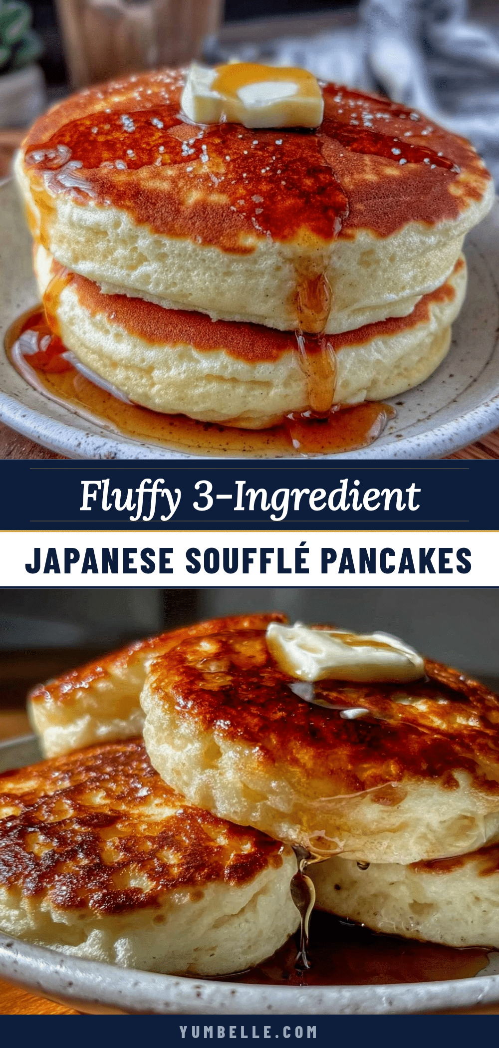 fluffy Japanese soufflé pancakes recipe