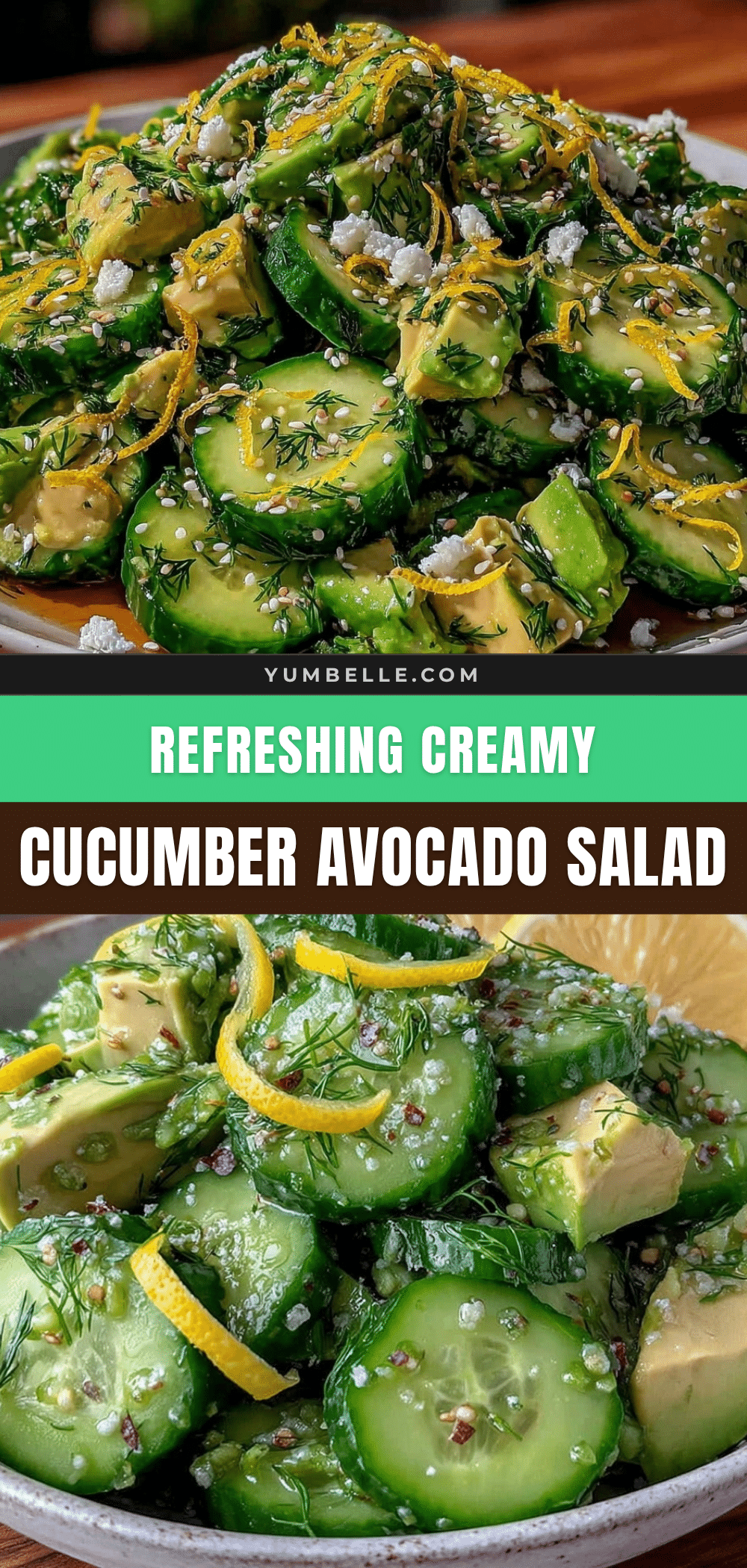 fresh cucumber avocado salad recipe