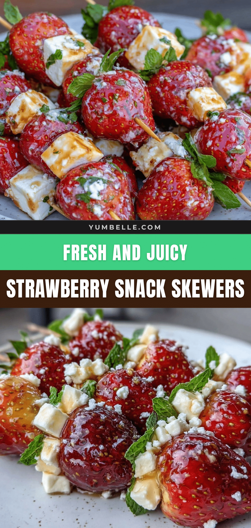 fresh strawberry picking snack skewers recipe