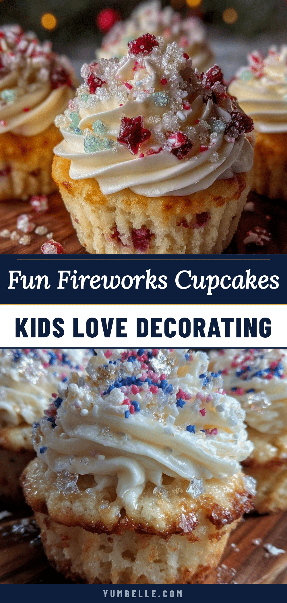 fun fireworks cupcakes kids can decorate recipe