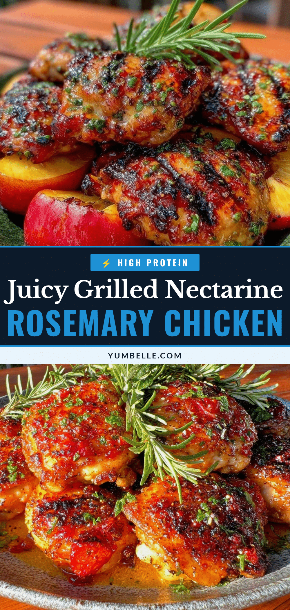grilled nectarine chicken thighs recipe