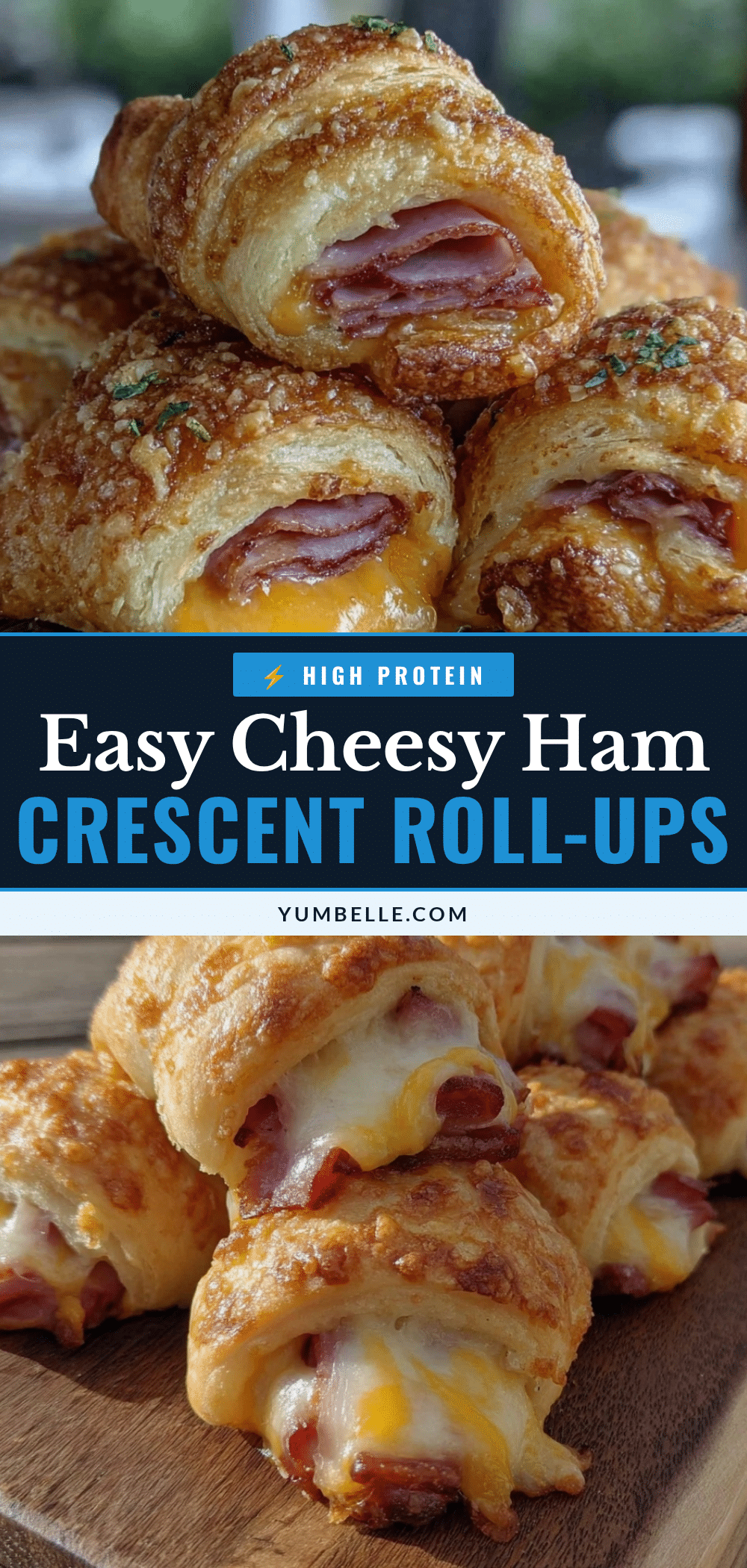 ham and cheese crescent roll-ups recipe