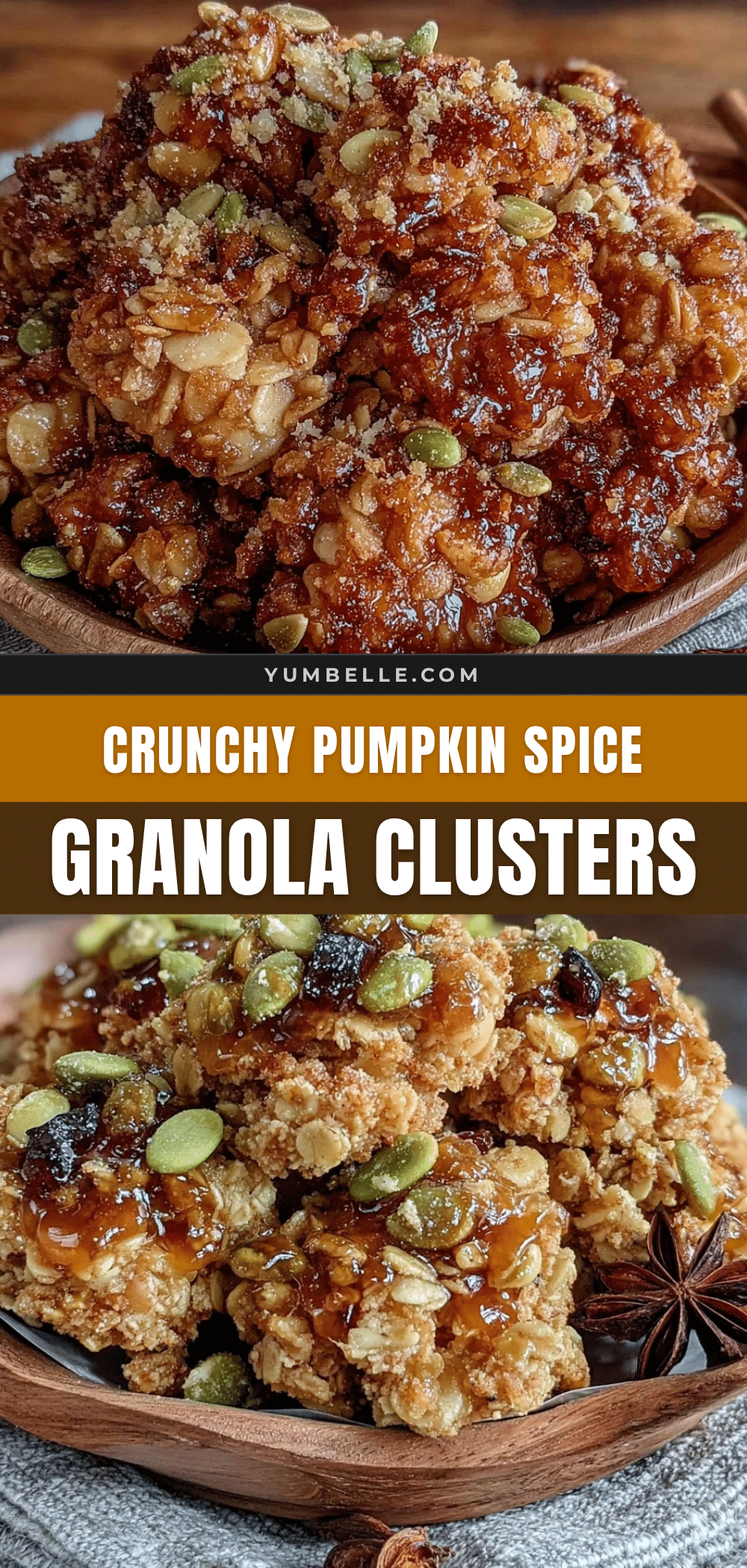 healthy pumpkin spice granola clusters recipe
