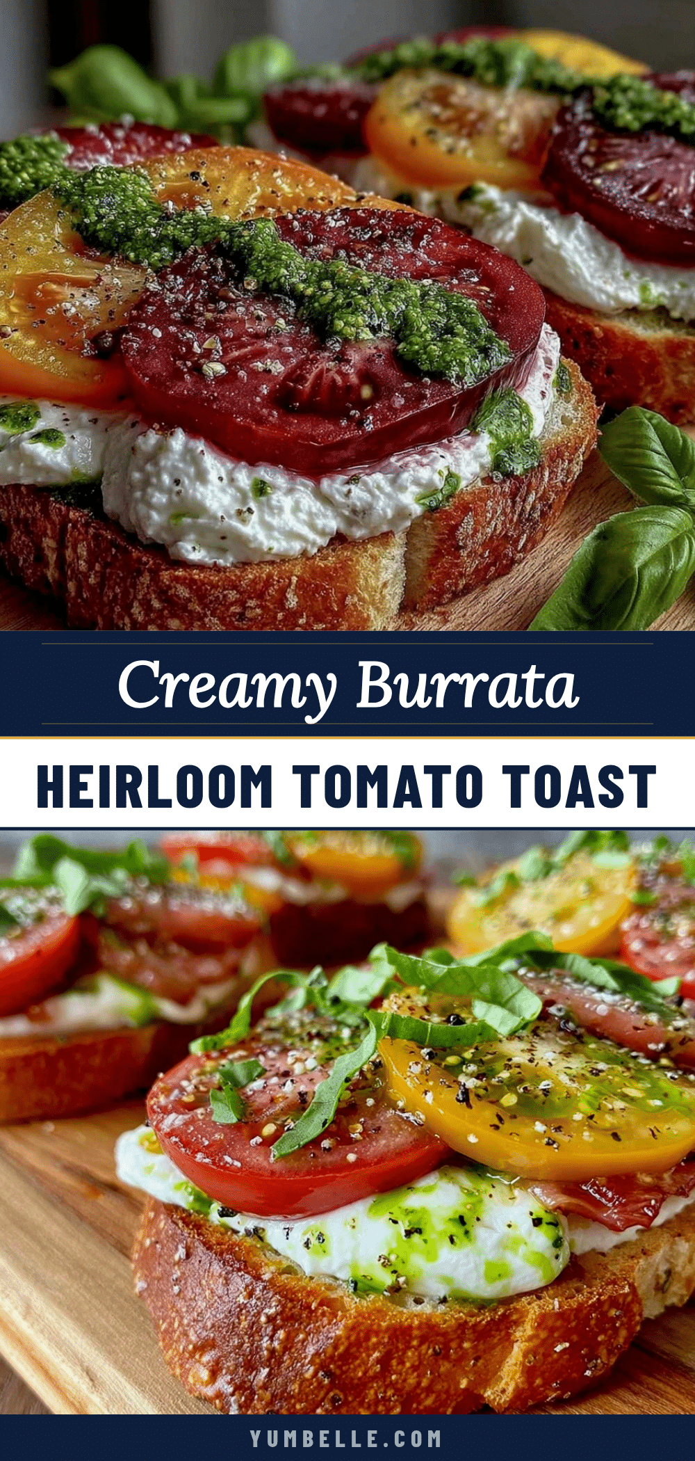 heirloom tomato burrata toast recipe