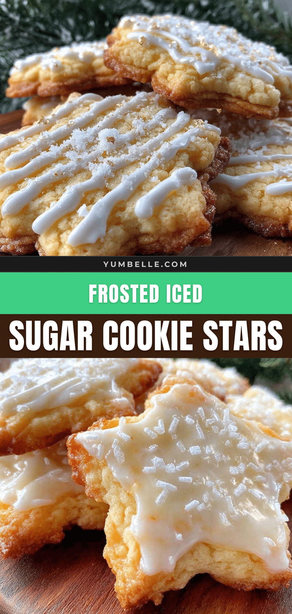 iced sugar cookie stars recipe