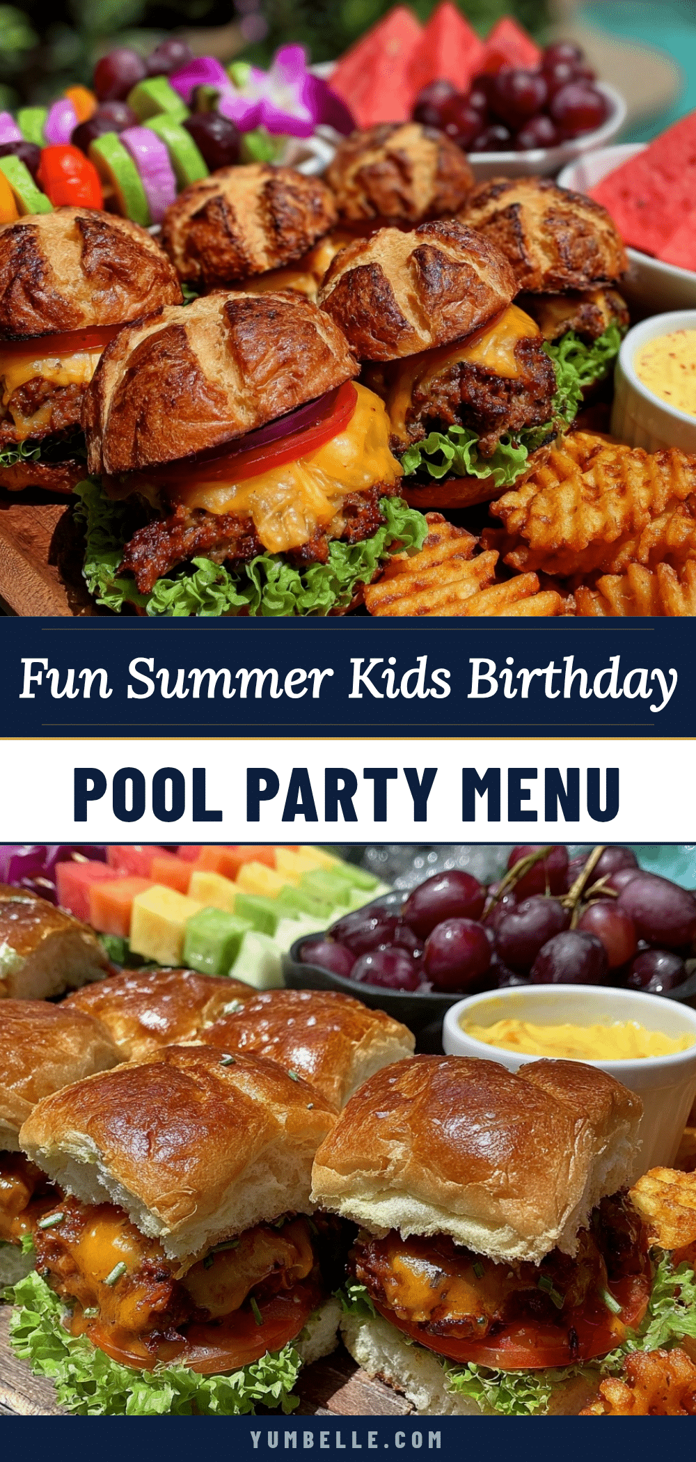 kids birthday pool party menu recipe