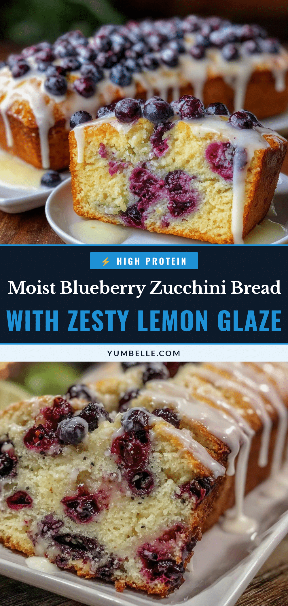 moist blueberry zucchini bread recipe