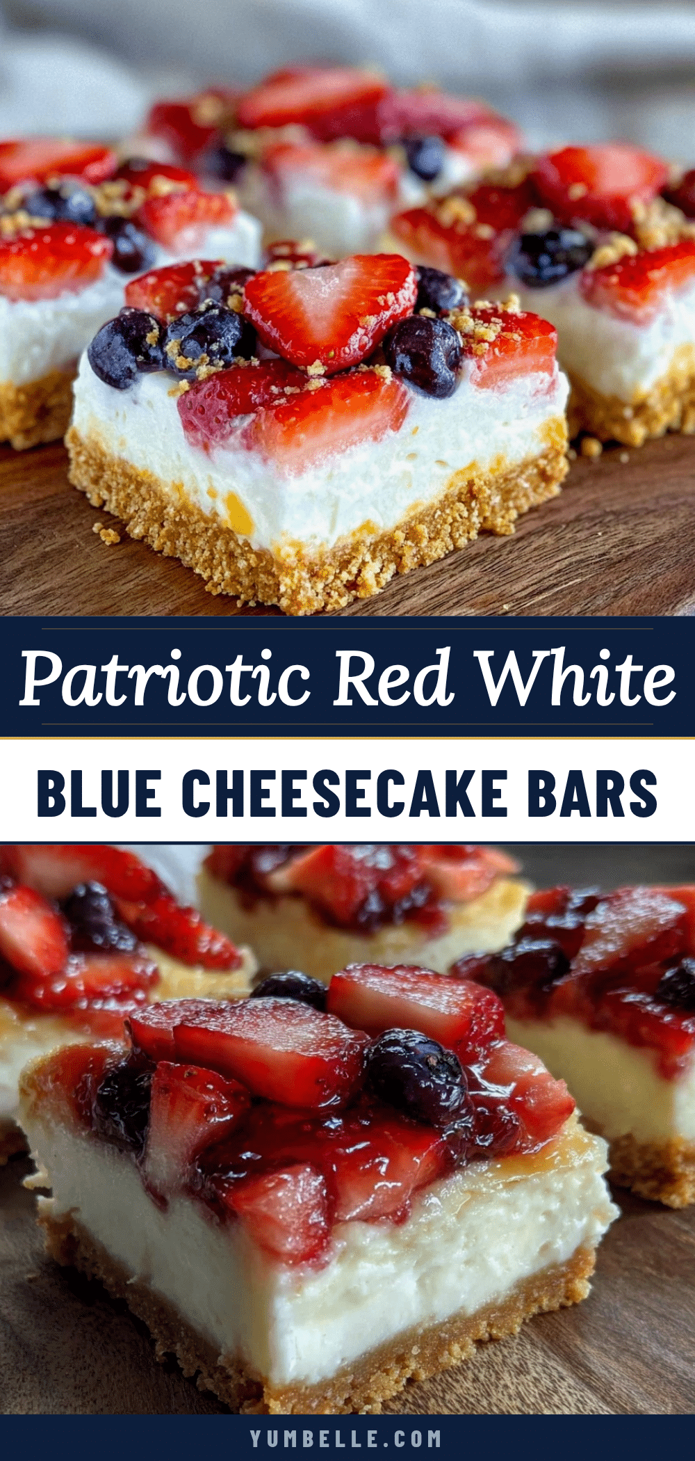 red white and blue cheesecake flag bars recipe