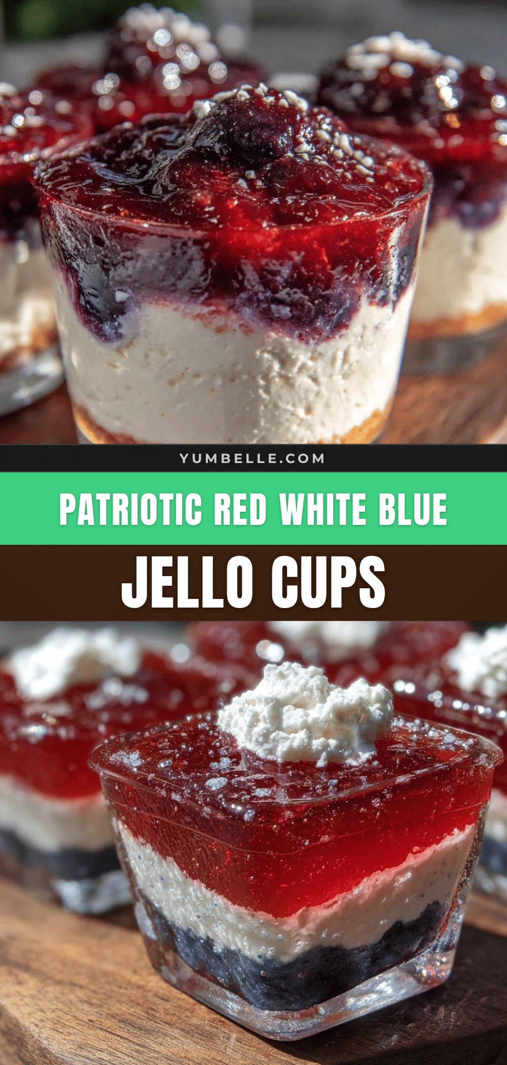 Refreshing Star Spangled Jello Cups recipe