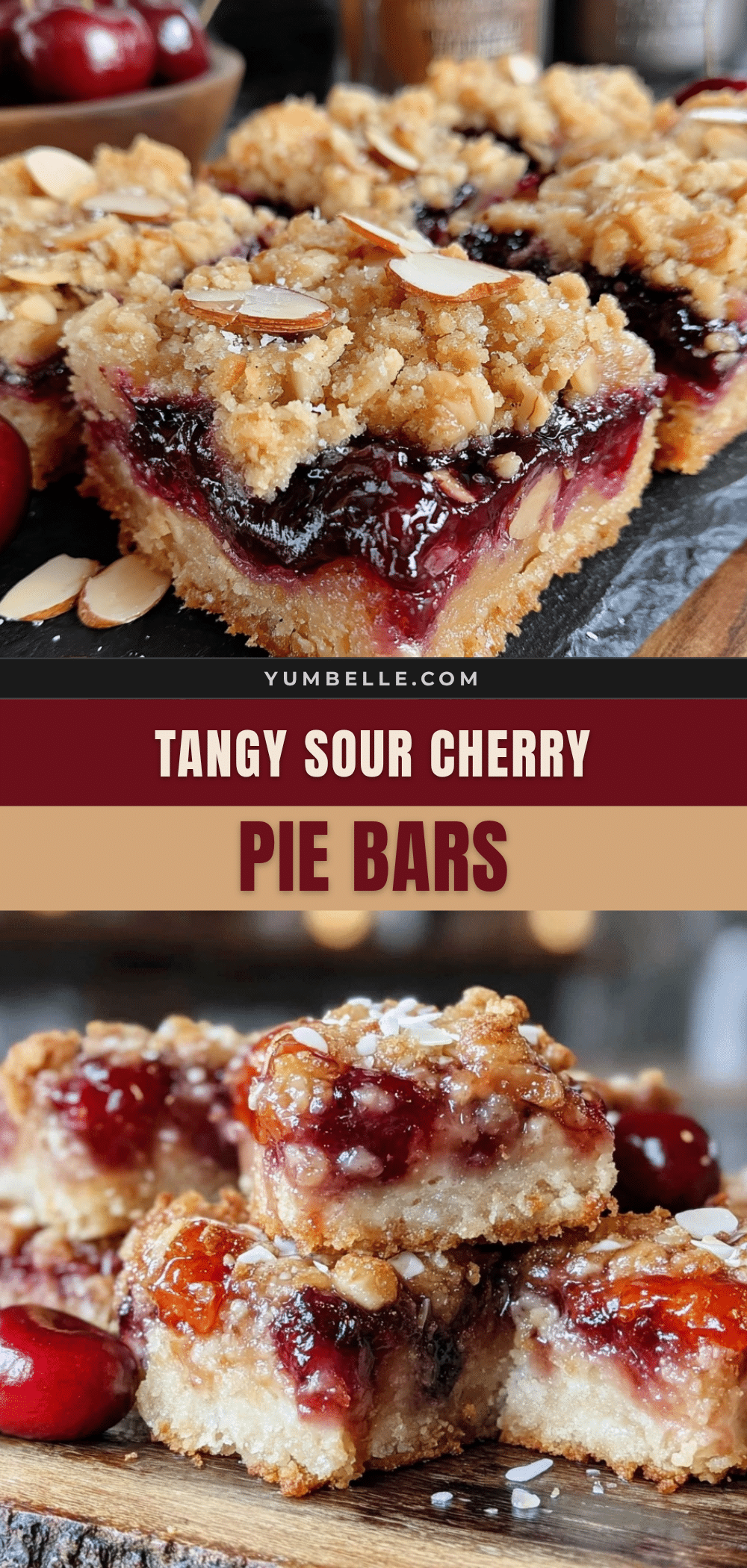 sour cherry pie bars recipe