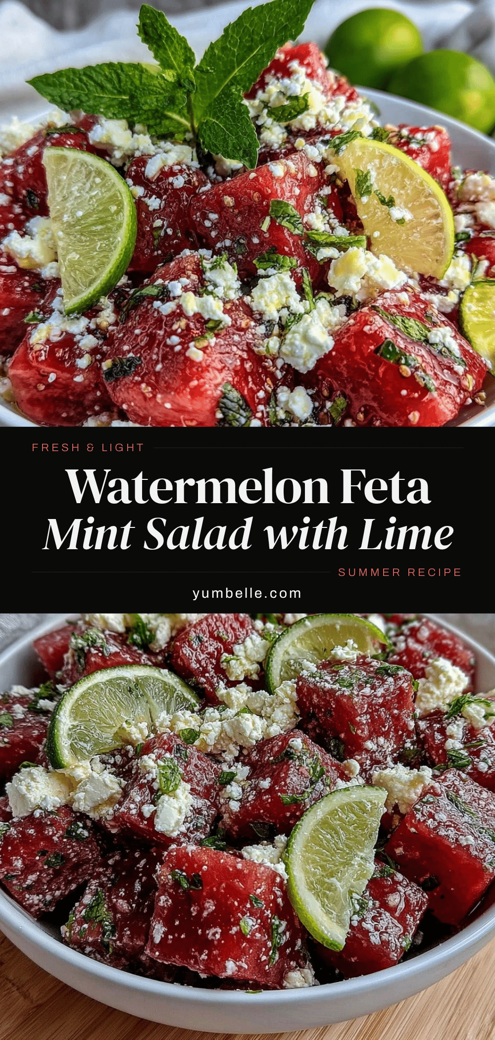 watermelon feta mint salad recipe