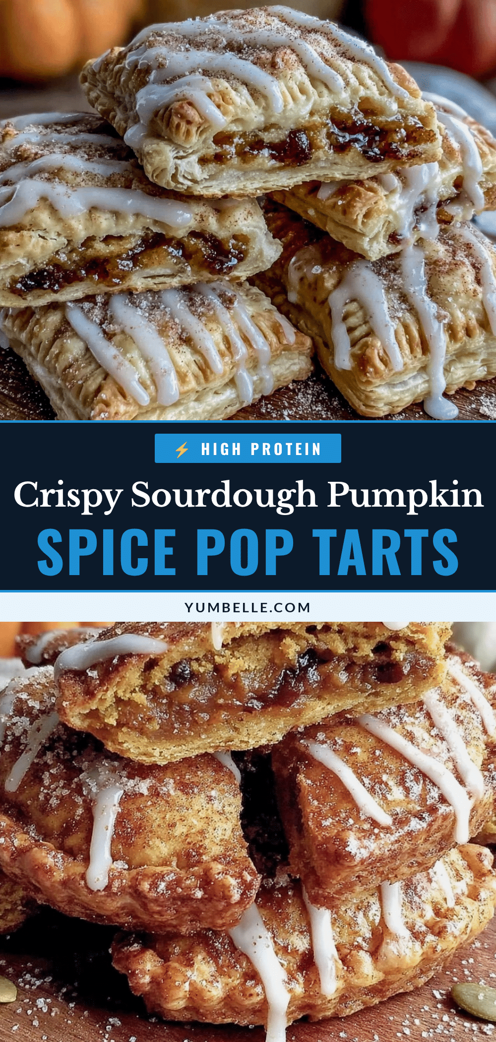 Crispy Sourdough Pumpkin Spice Pop Tarts recipe