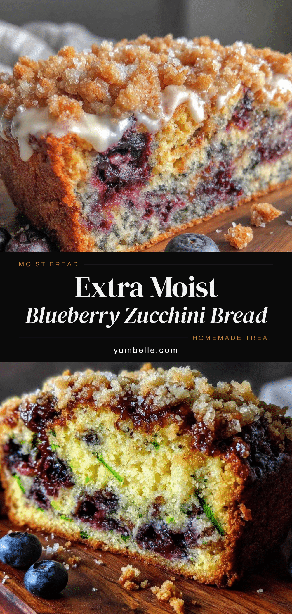 moist blueberry zucchini bread recipe