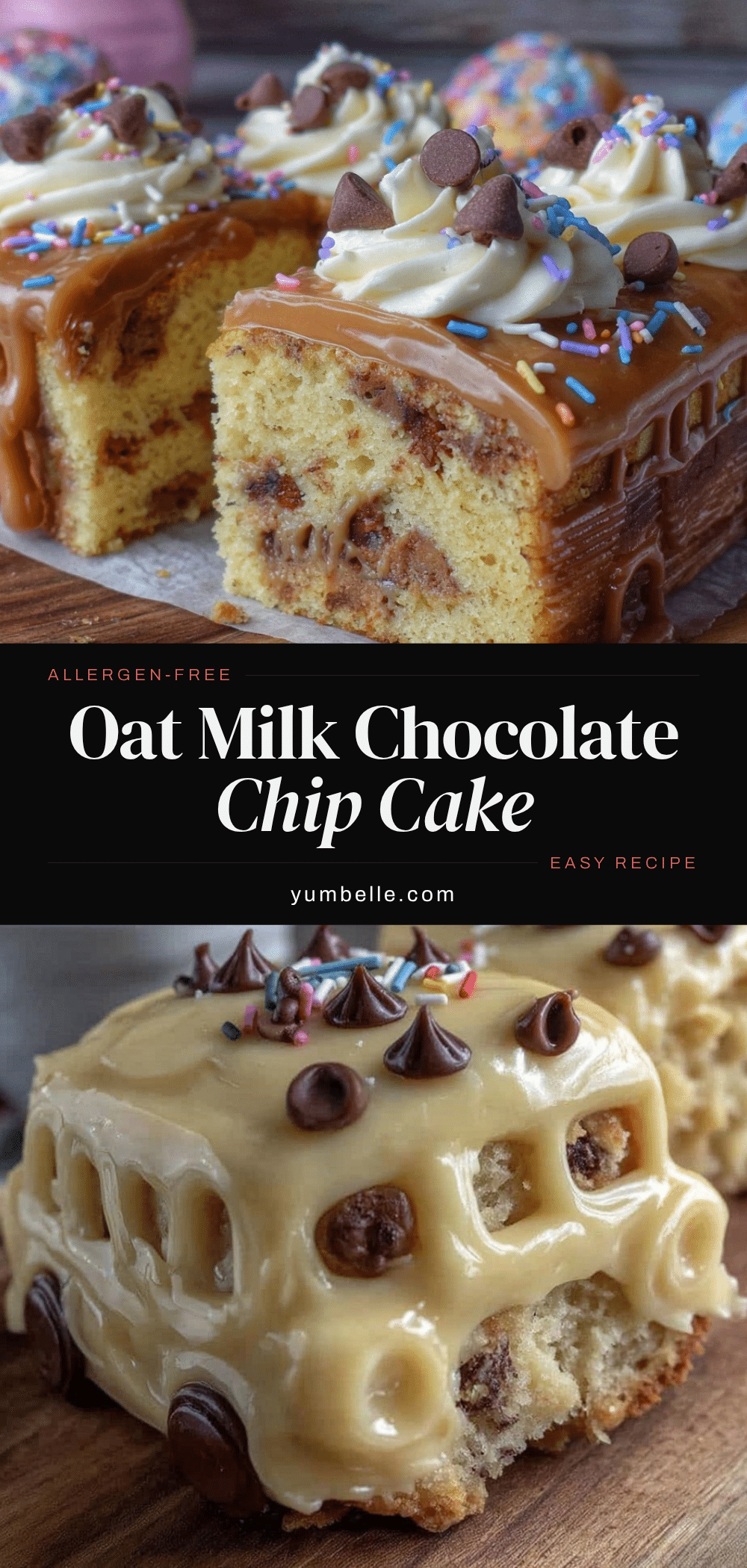 oat milk chocolate chip school bus birthday cake recipe