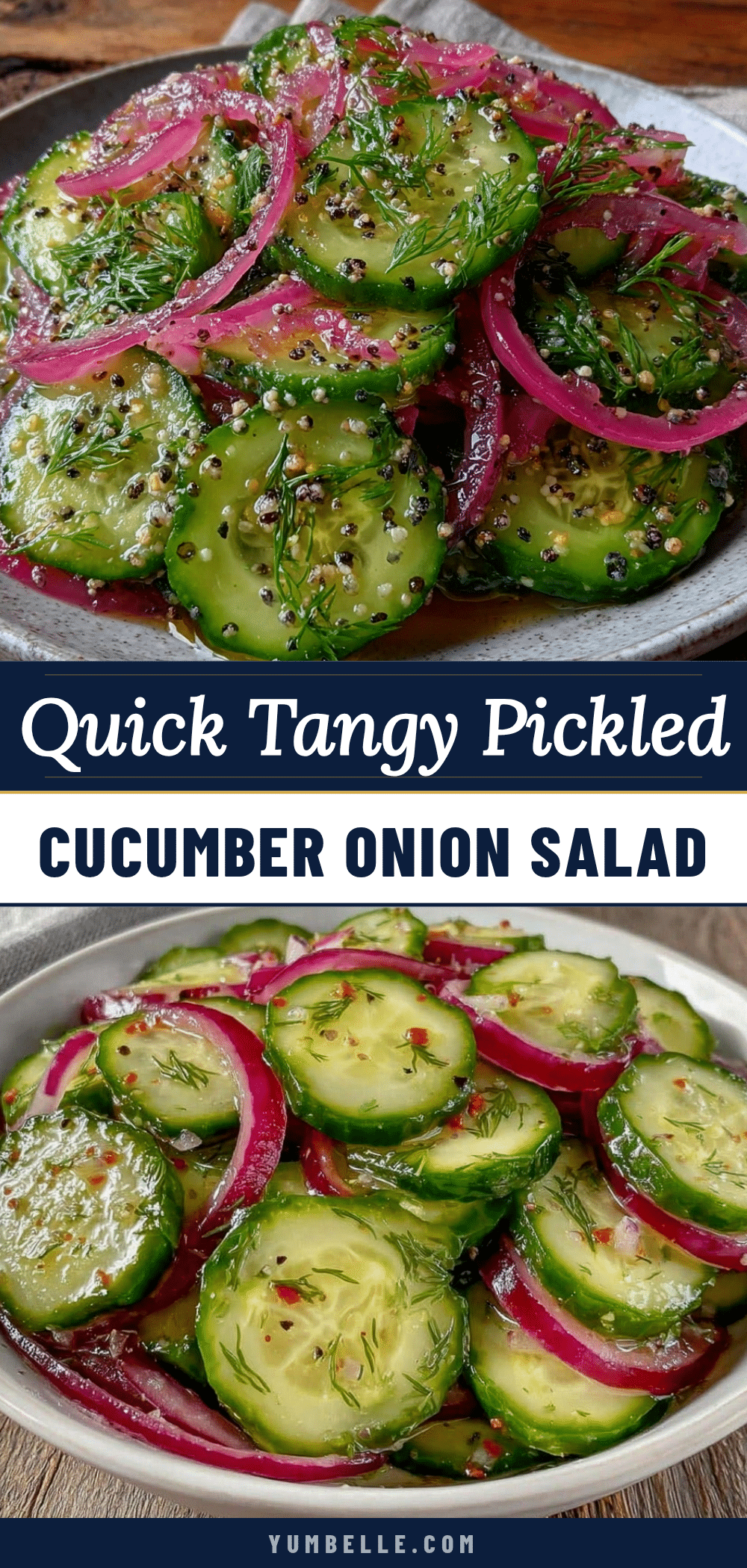 quick fresh pickled cucumber and red onion salad recipe