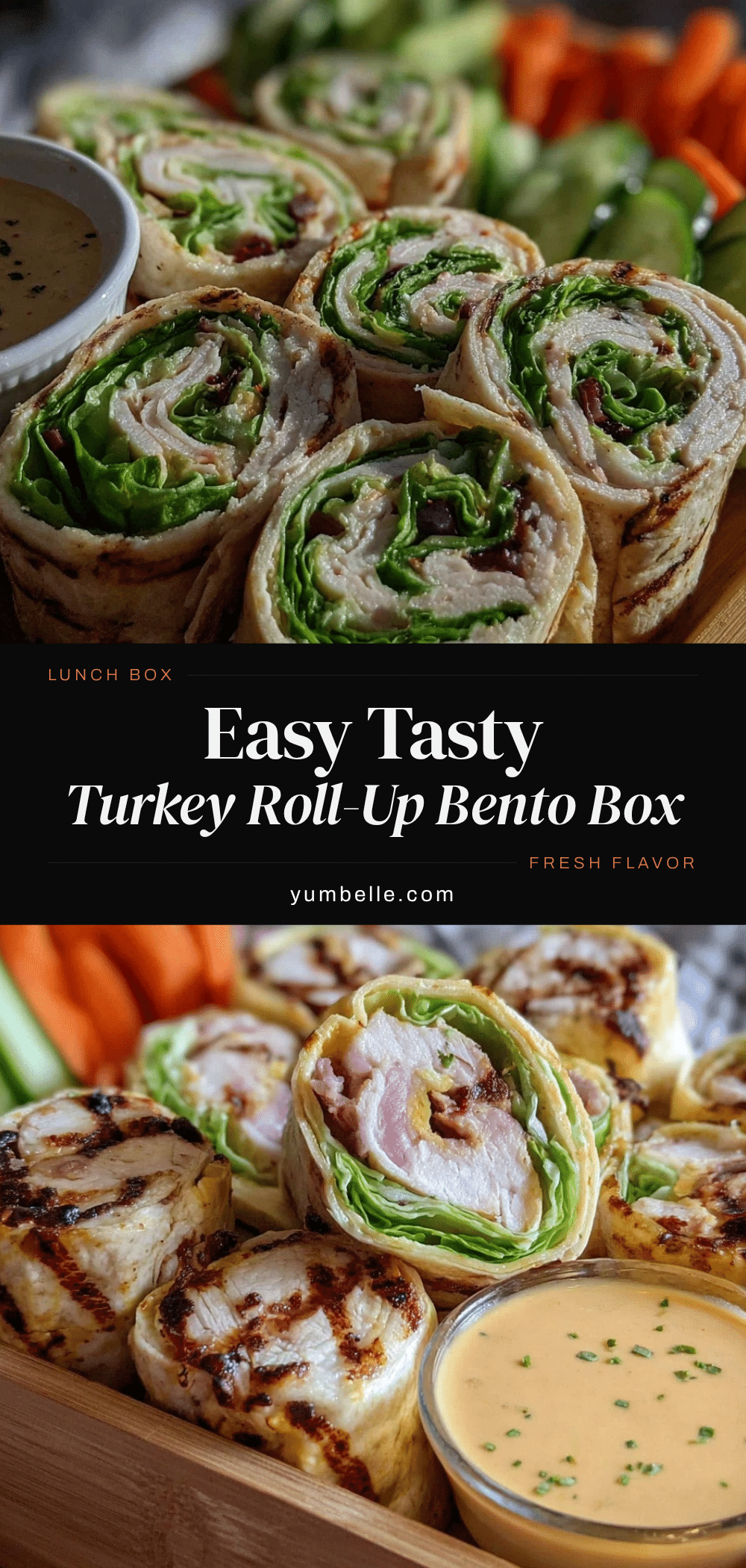 turkey roll-up bento box recipe