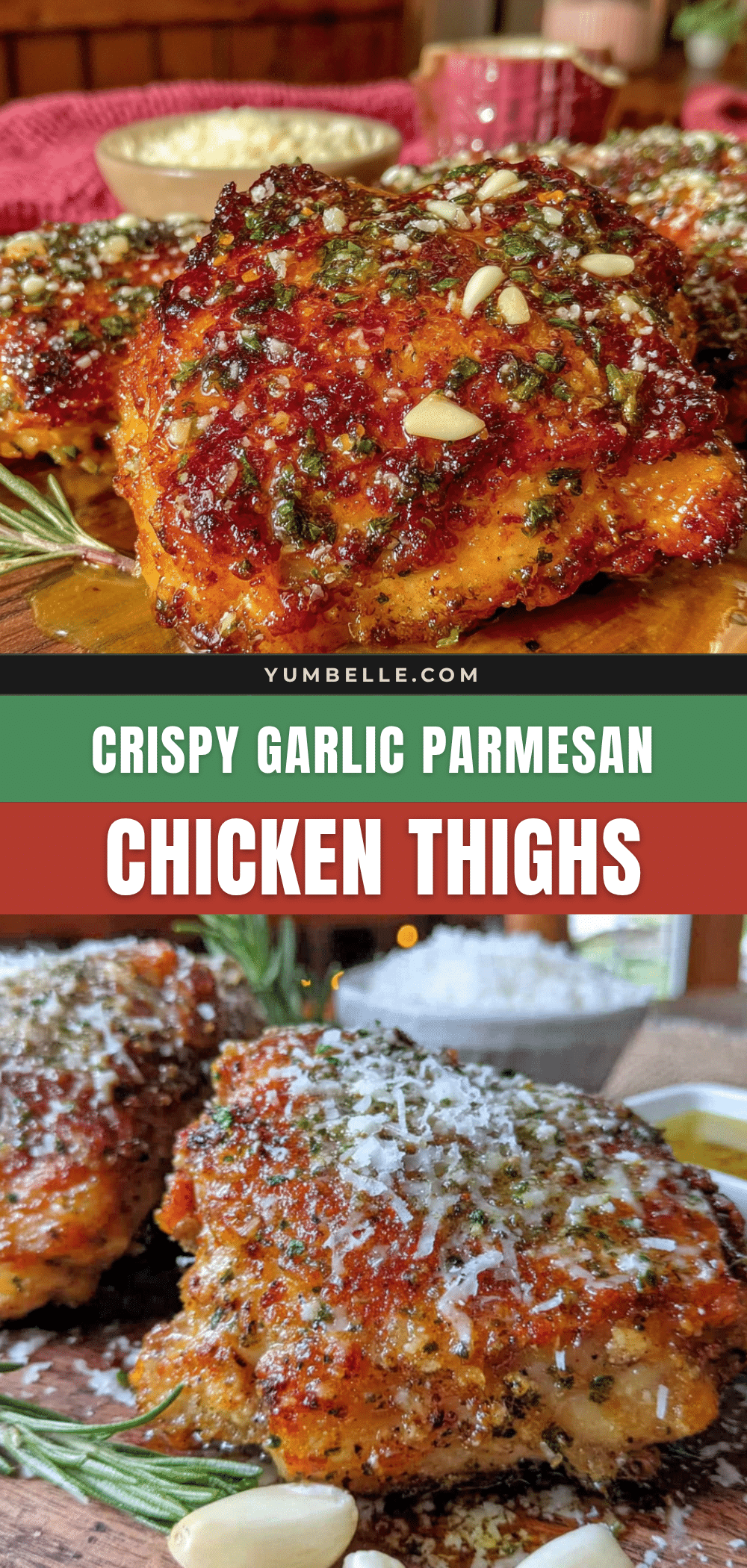 air fryer garlic parmesan chicken thighs recipe