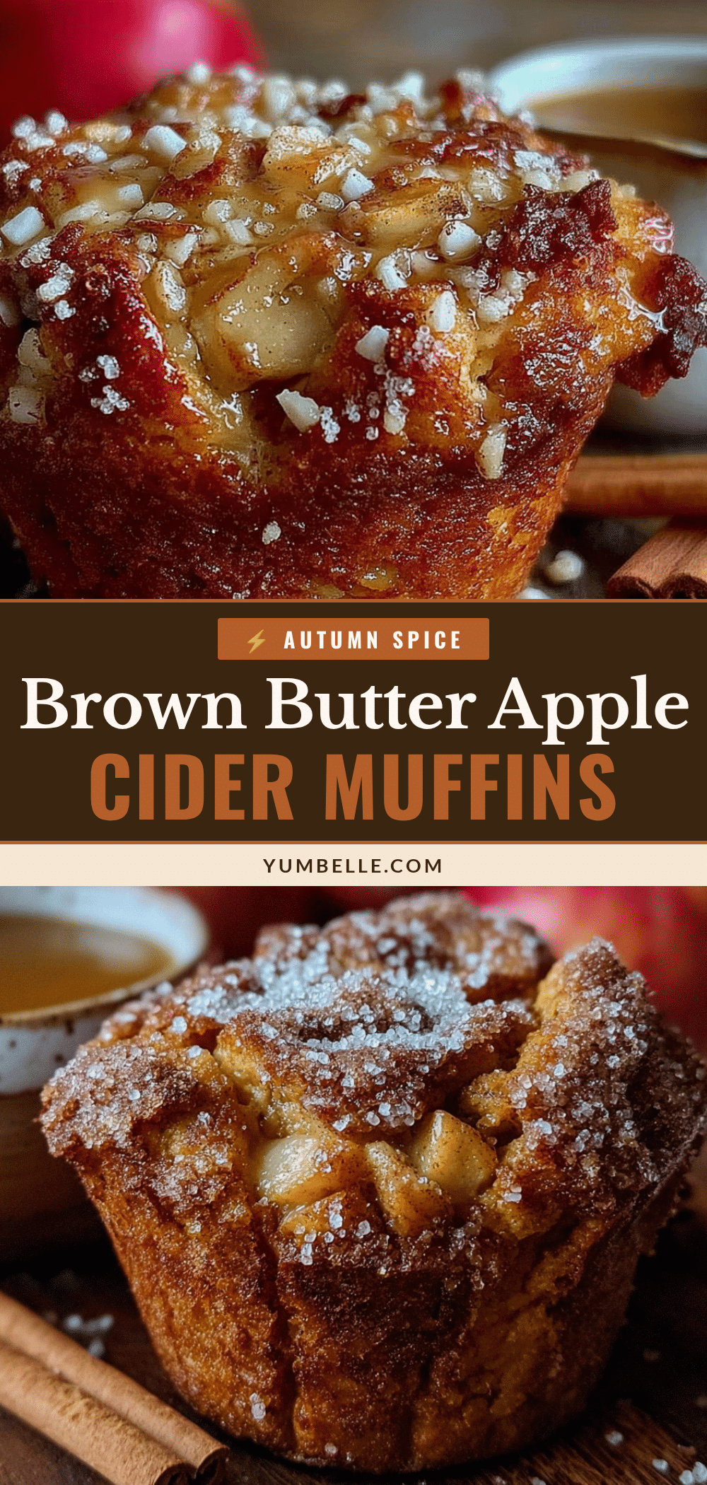 brown butter apple cider donut muffins recipe