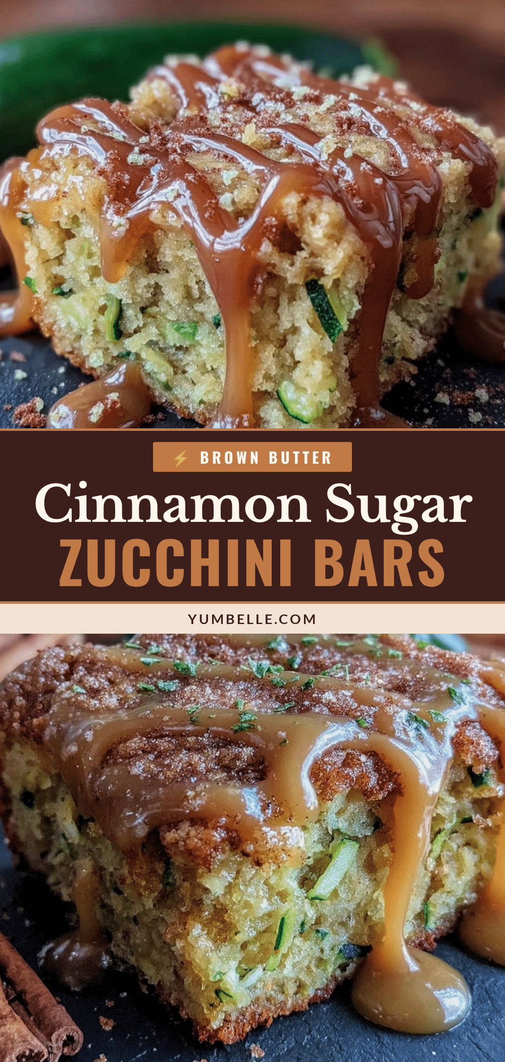 cinnamon sugar zucchini bars recipe