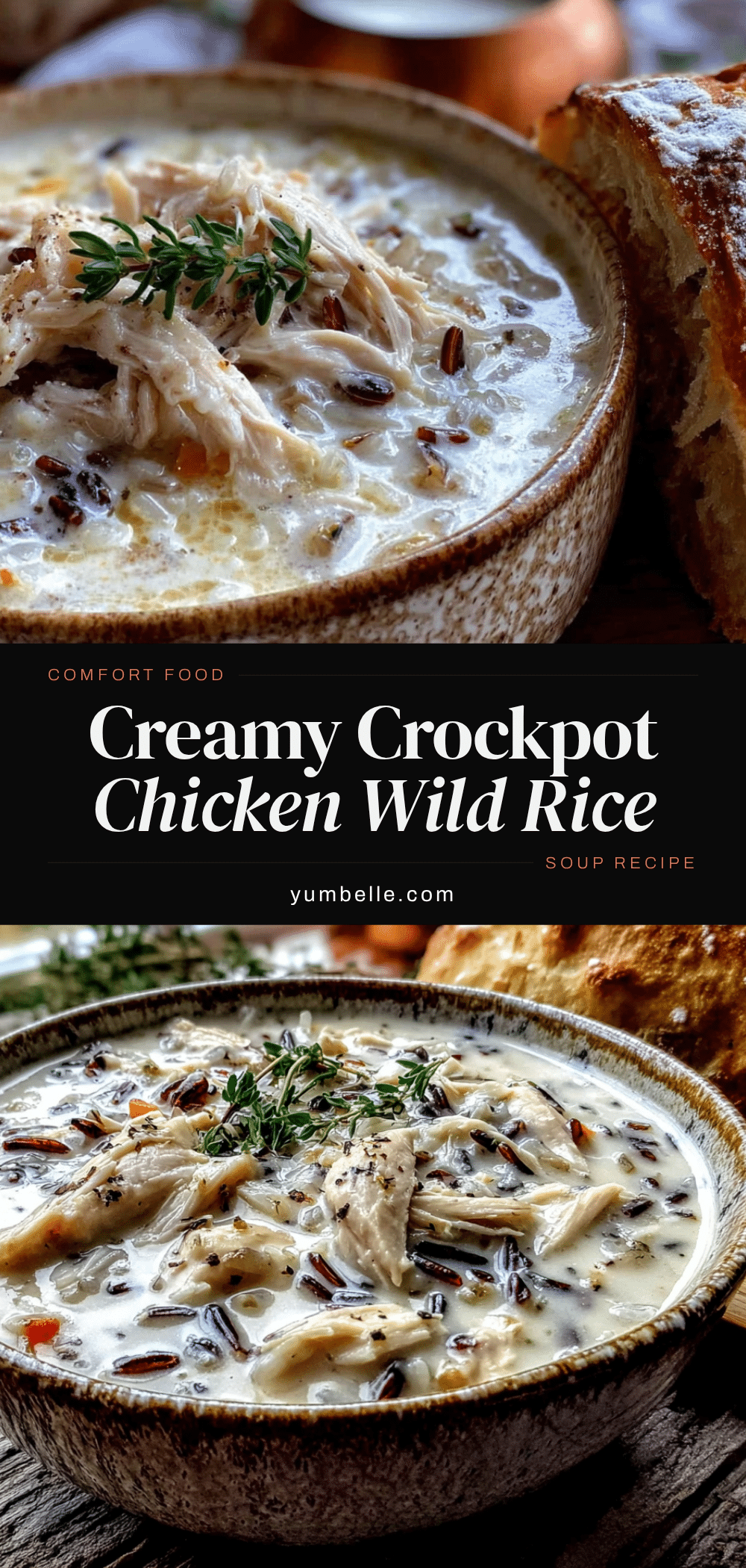 cozy crockpot chicken and wild rice soup recipe