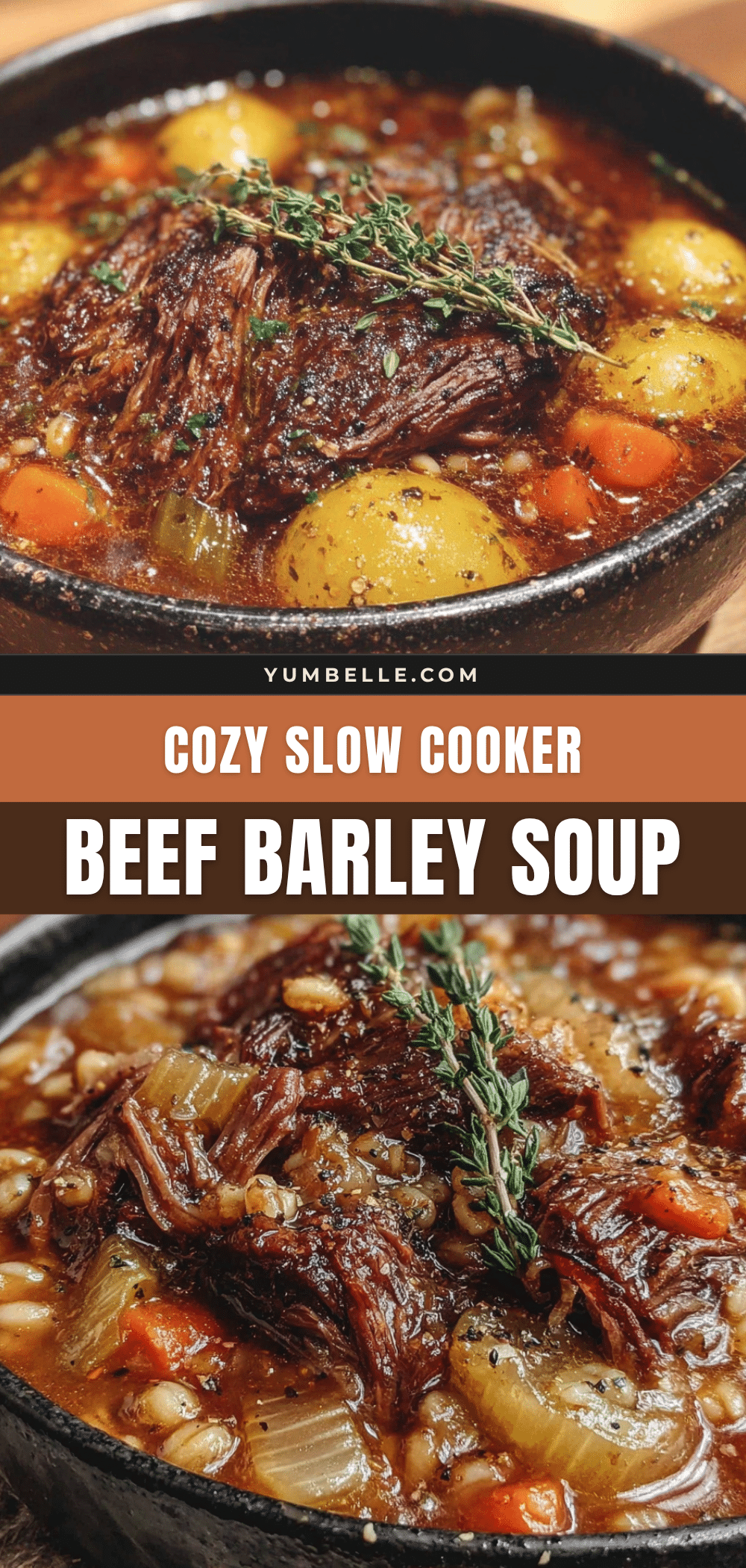 cozy slow cooker beef and barley soup recipe