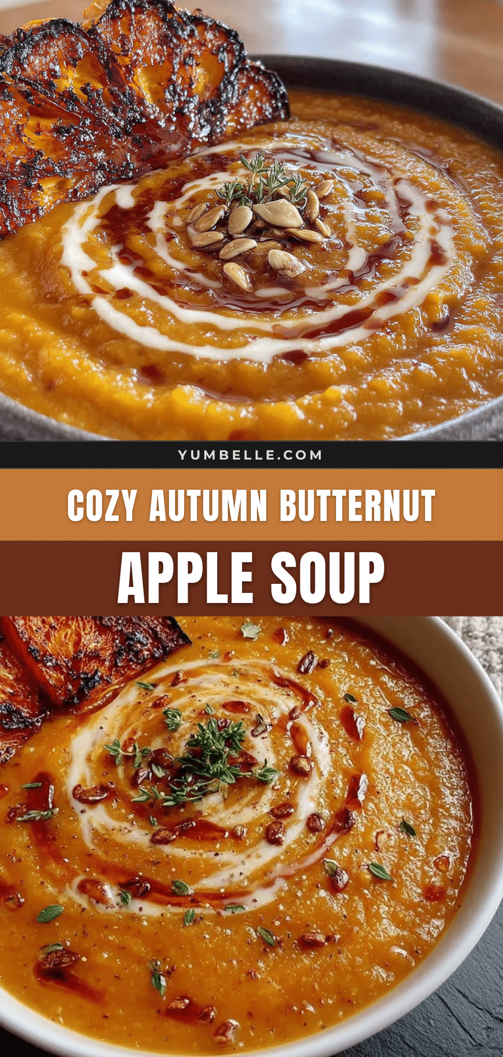 creamy butternut squash apple soup recipe