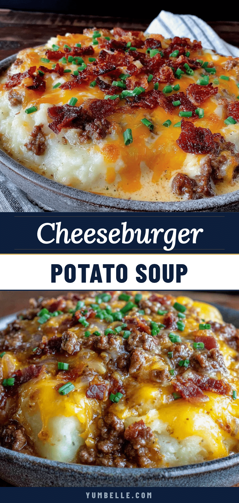 creamy cheeseburger potato soup recipe