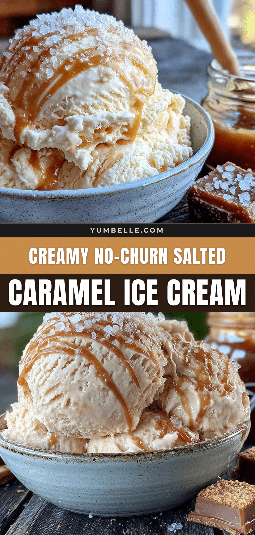 creamy no-churn salted caramel ice cream recipe