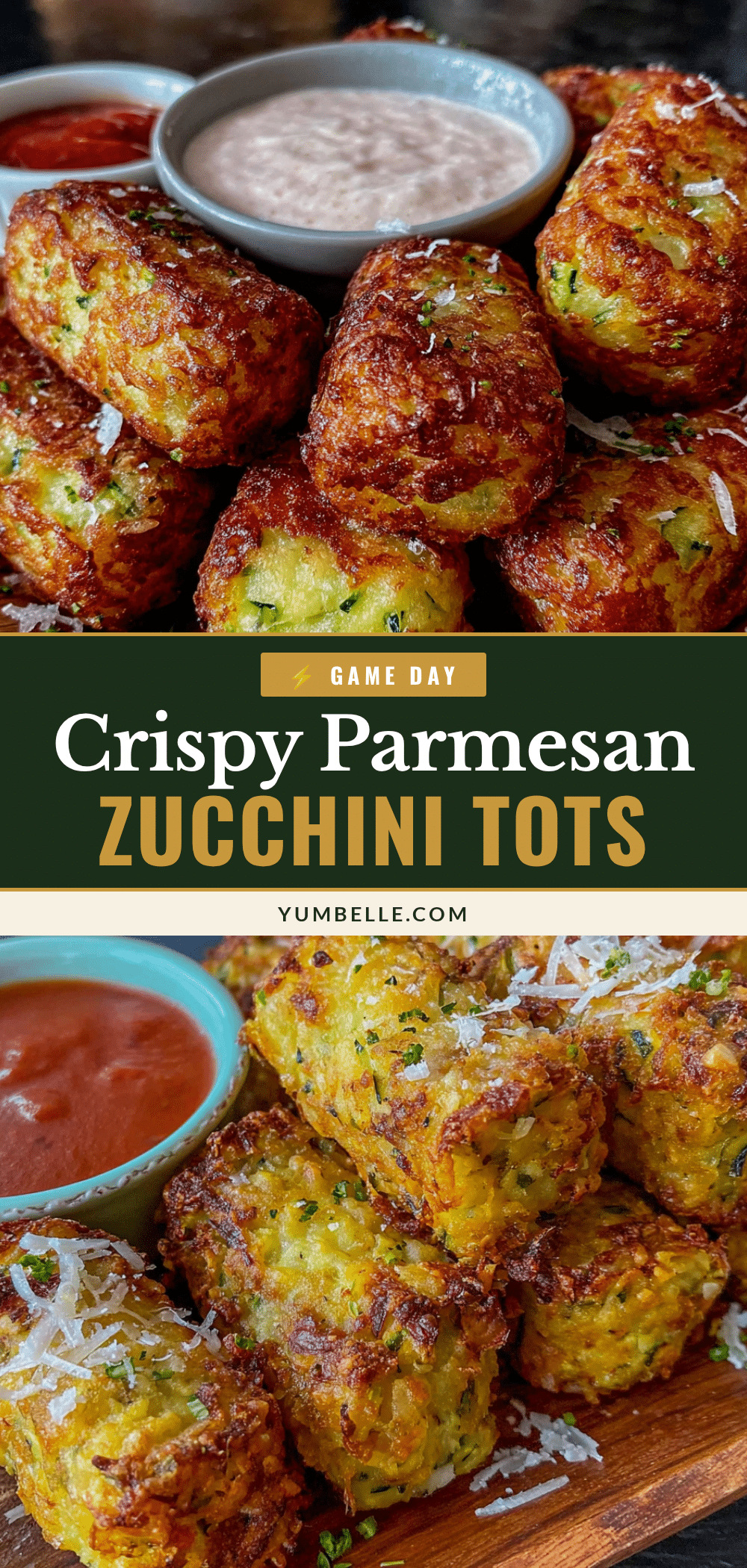 Crispy Parmesan Zucchini Tots recipe