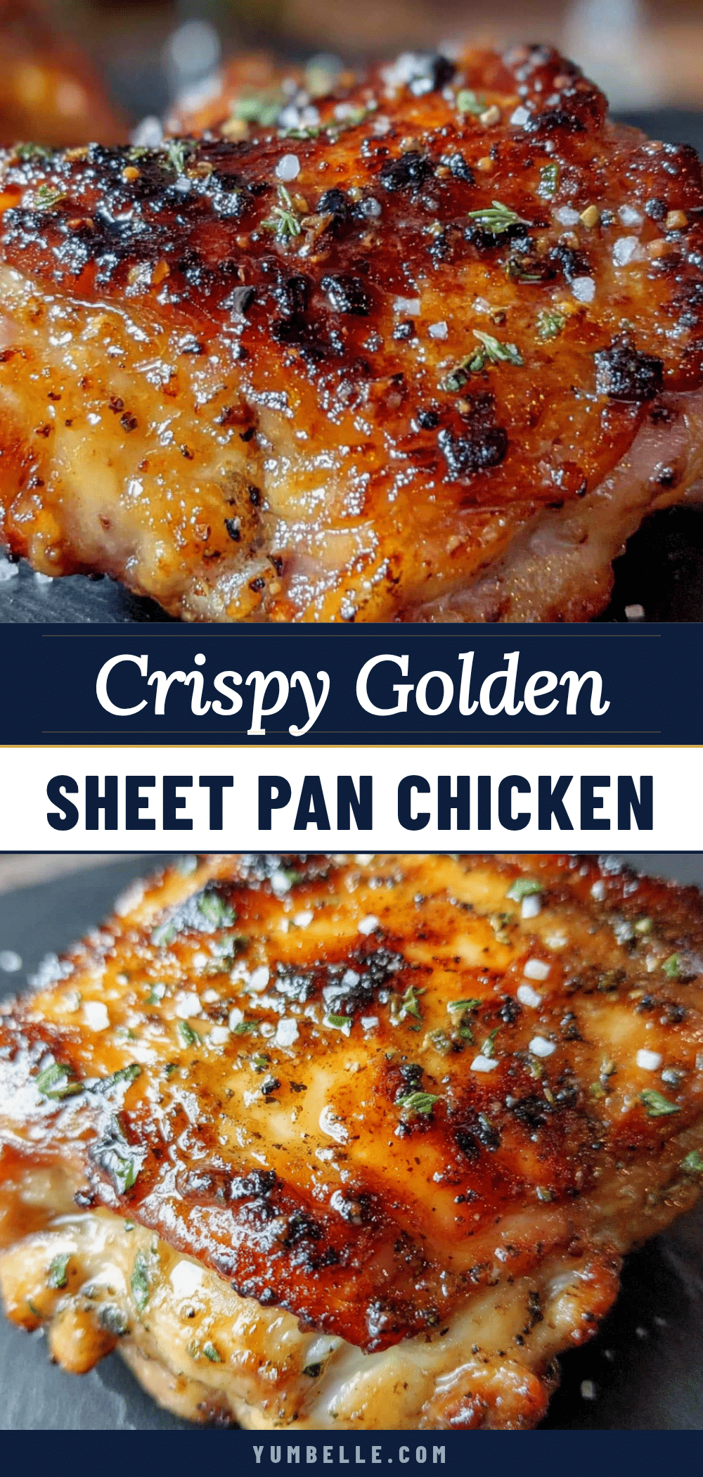 crispy sheet pan chicken thighs recipe