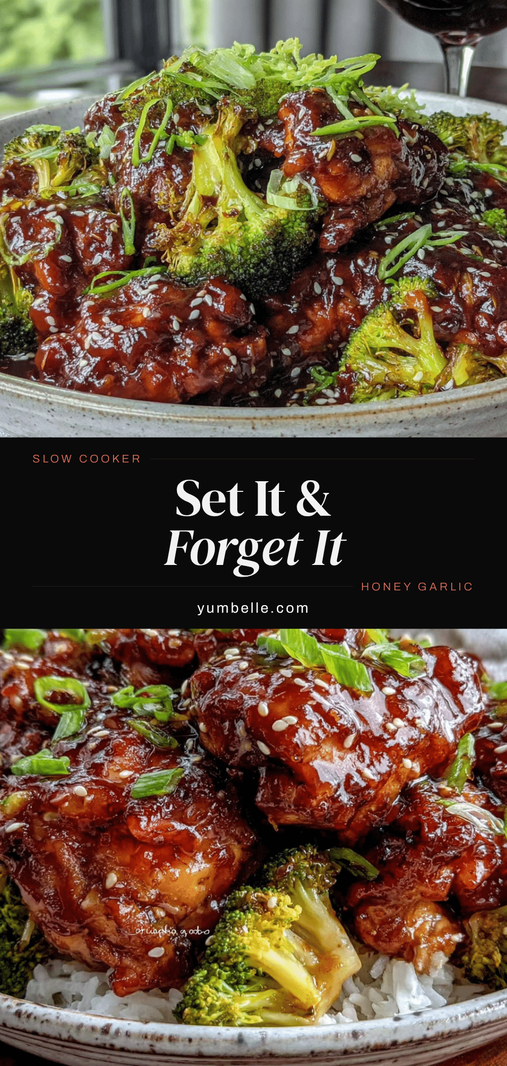 easy slow cooker honey garlic chicken and broccoli recipe