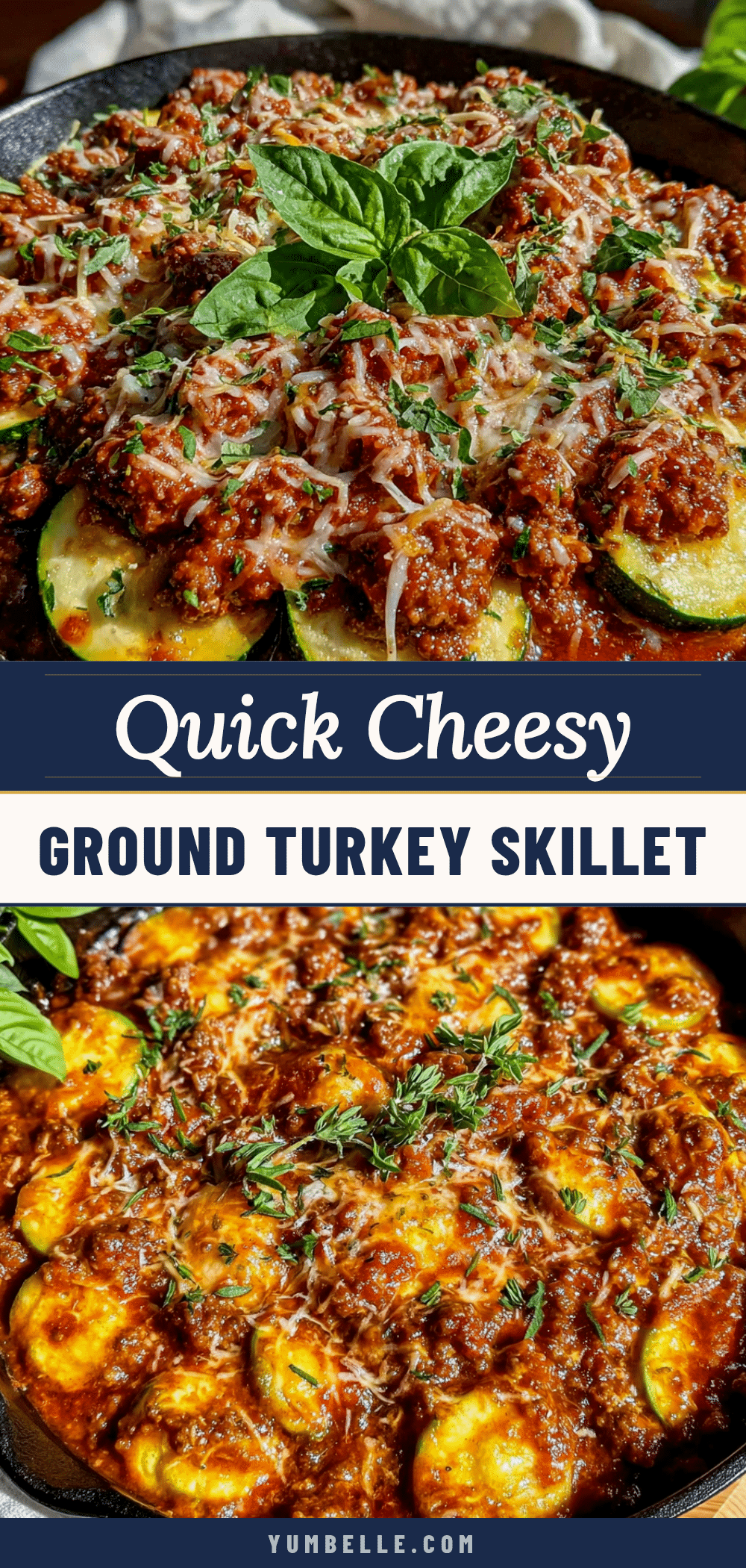 ground turkey zucchini skillet recipe