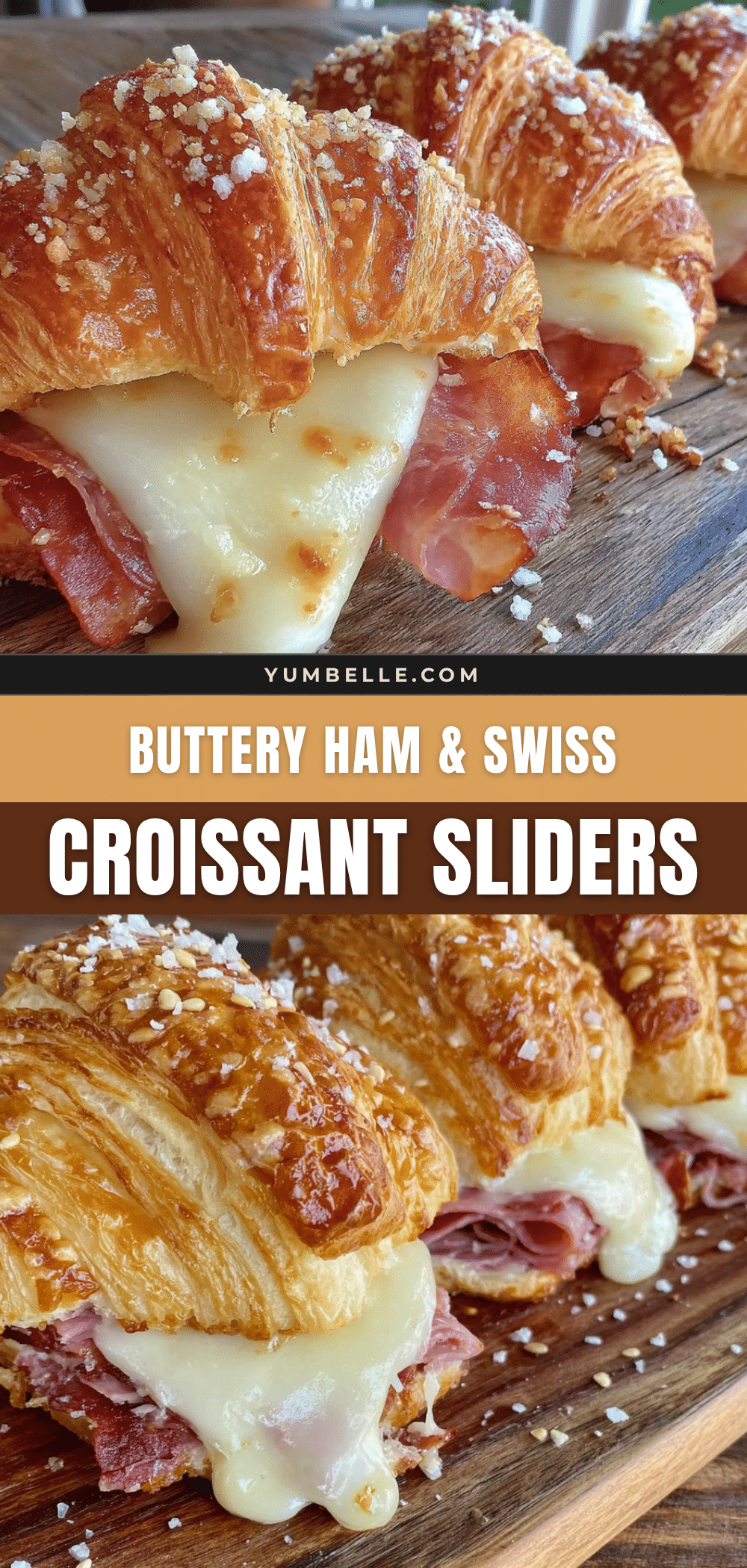 ham and swiss croissant sliders recipe