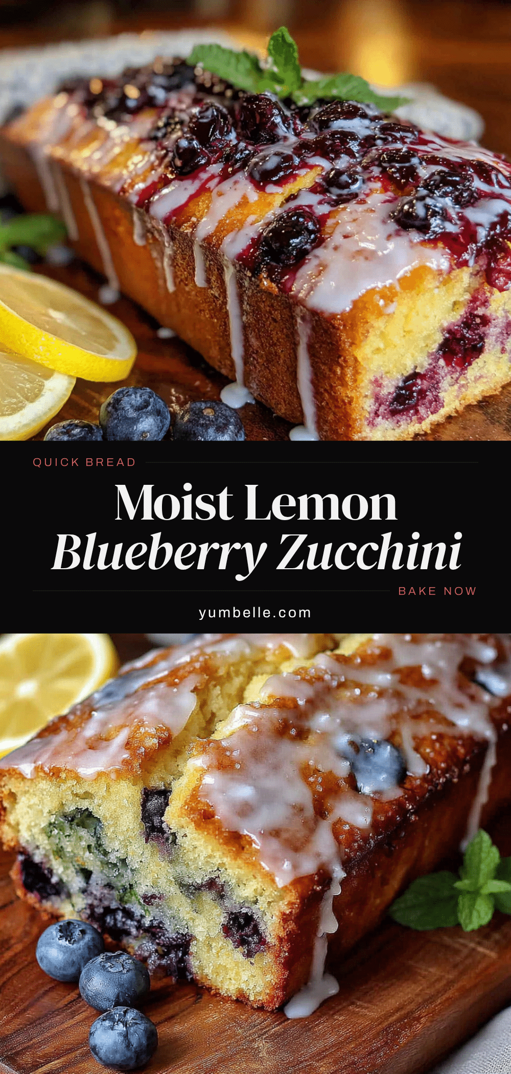 lemon blueberry zucchini bread recipe