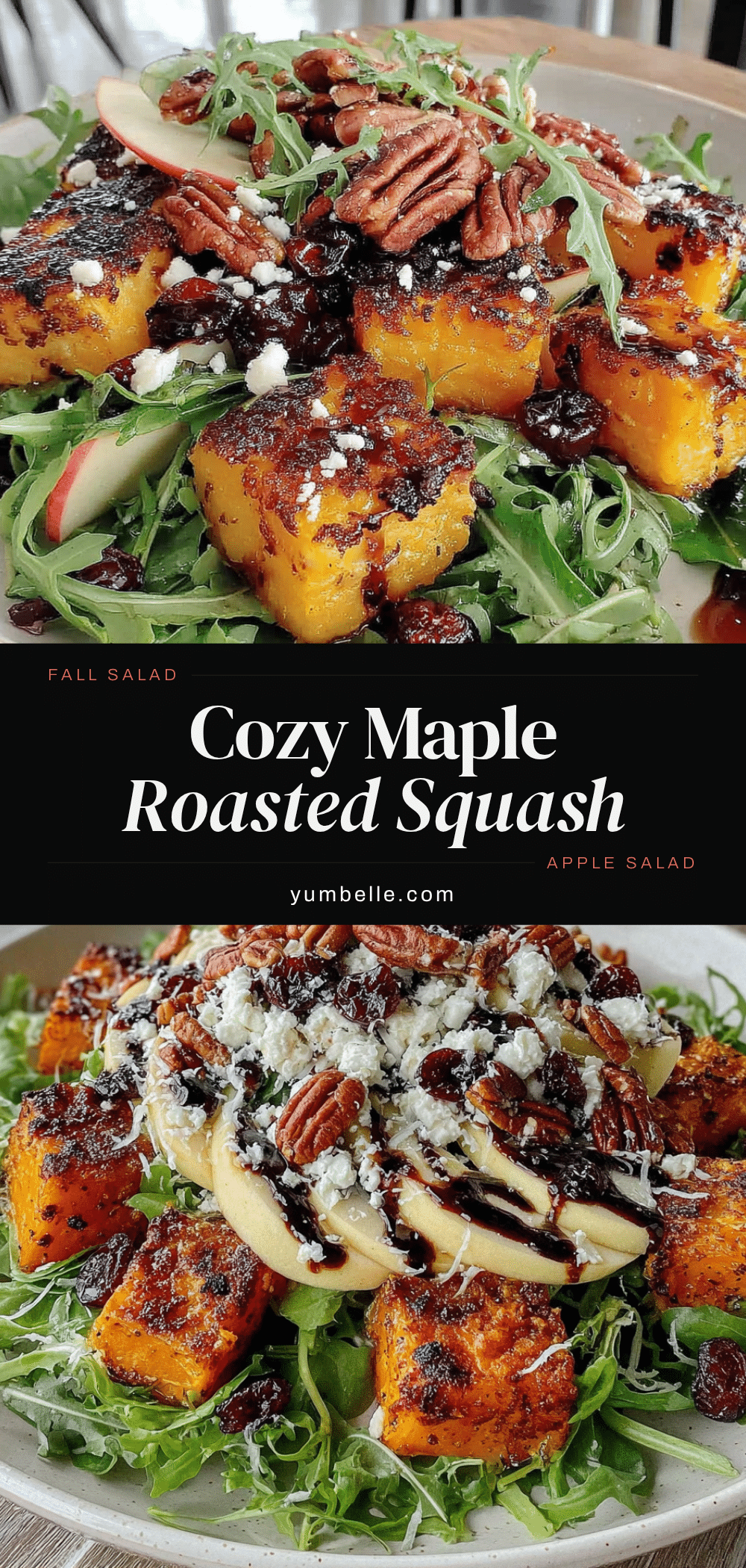 maple roasted butternut squash and apple salad recipe