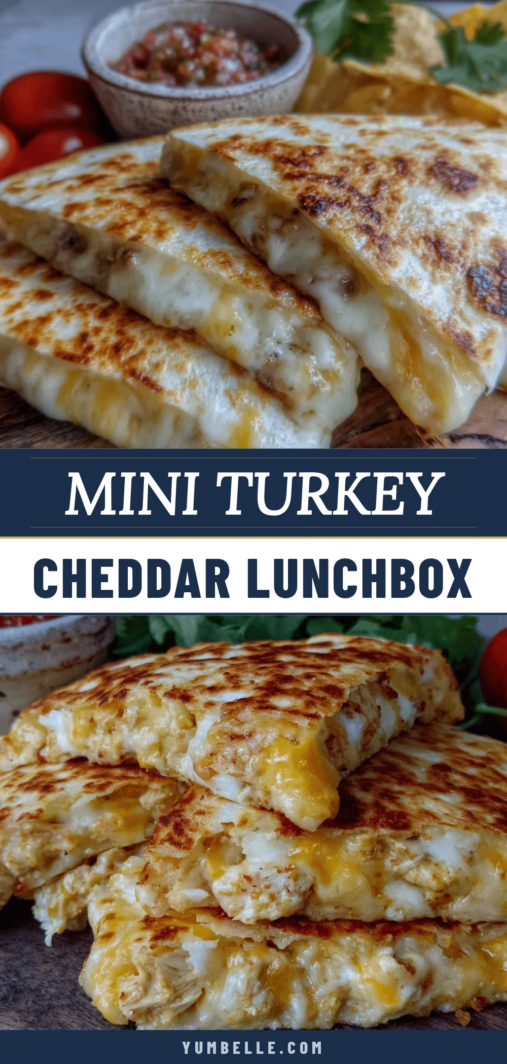 mini turkey cheddar quesadillas recipe
