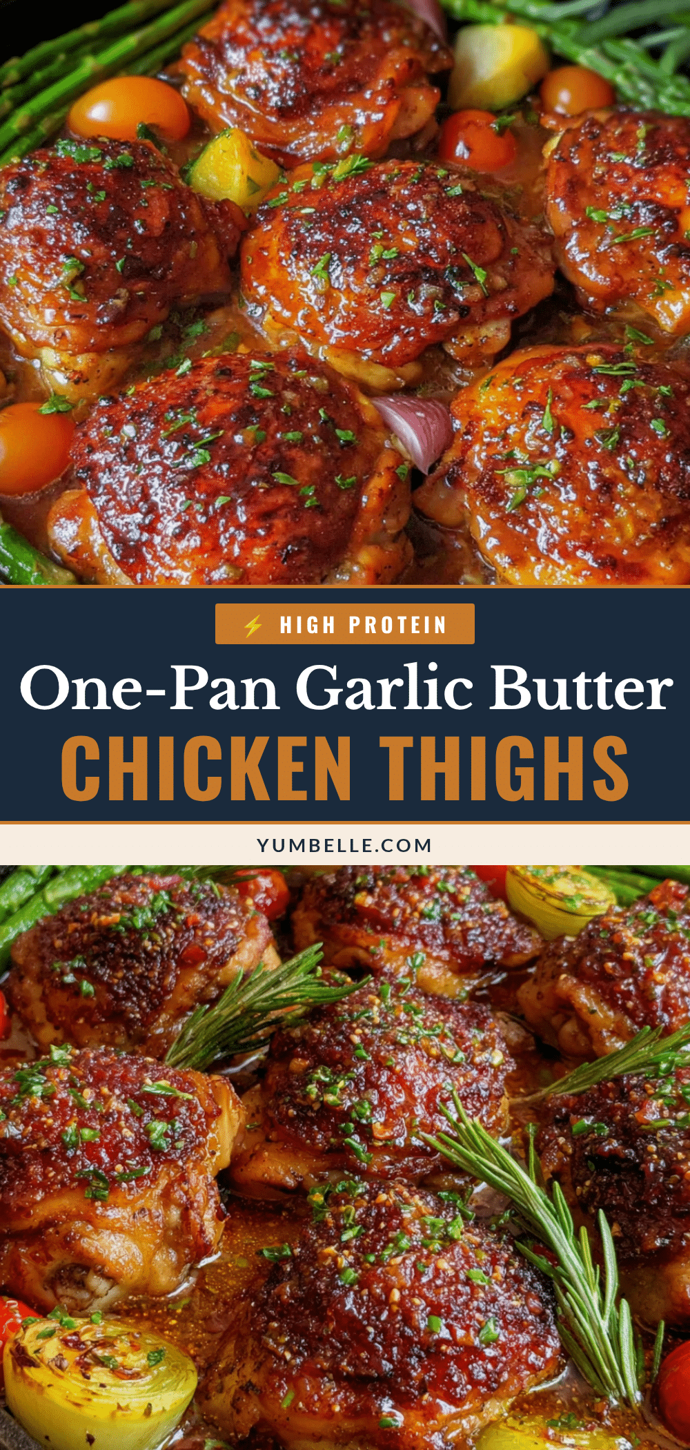 one-pan garlic butter chicken thighs recipe
