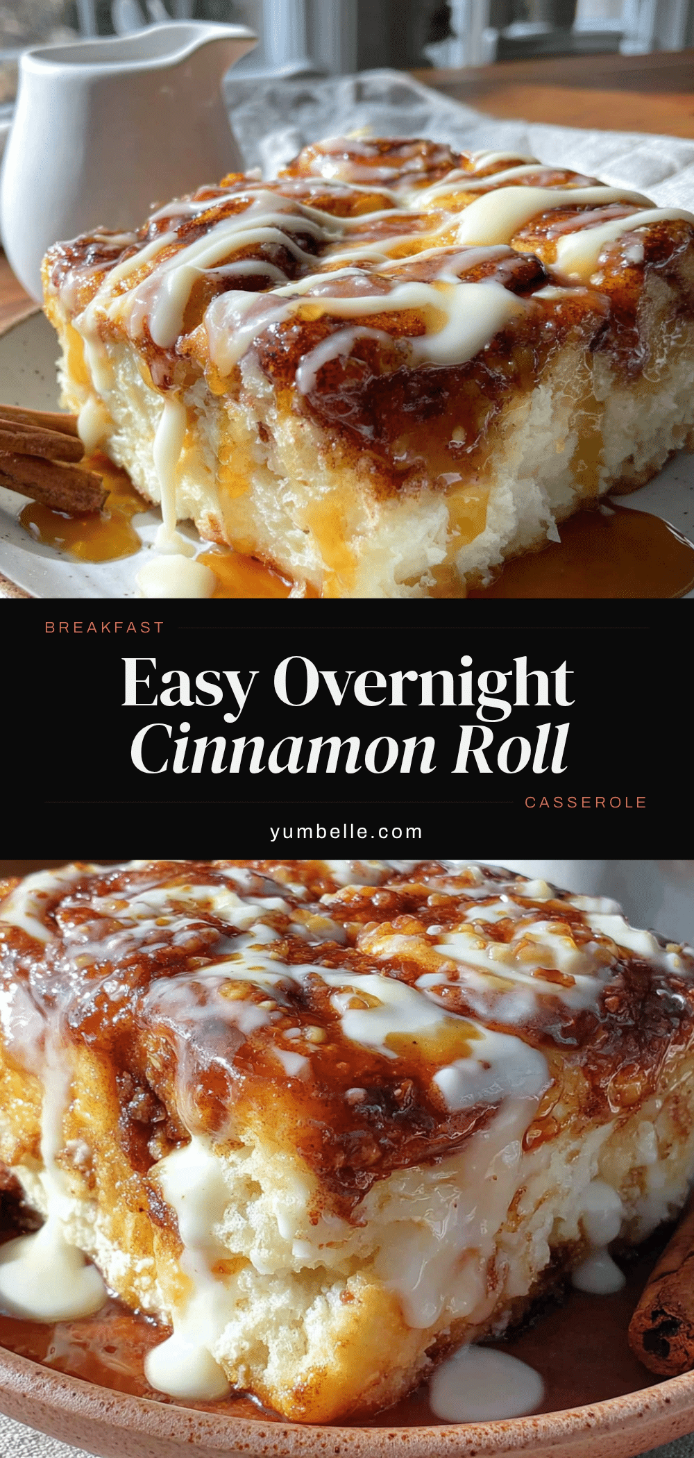 overnight cinnamon roll casserole recipe
