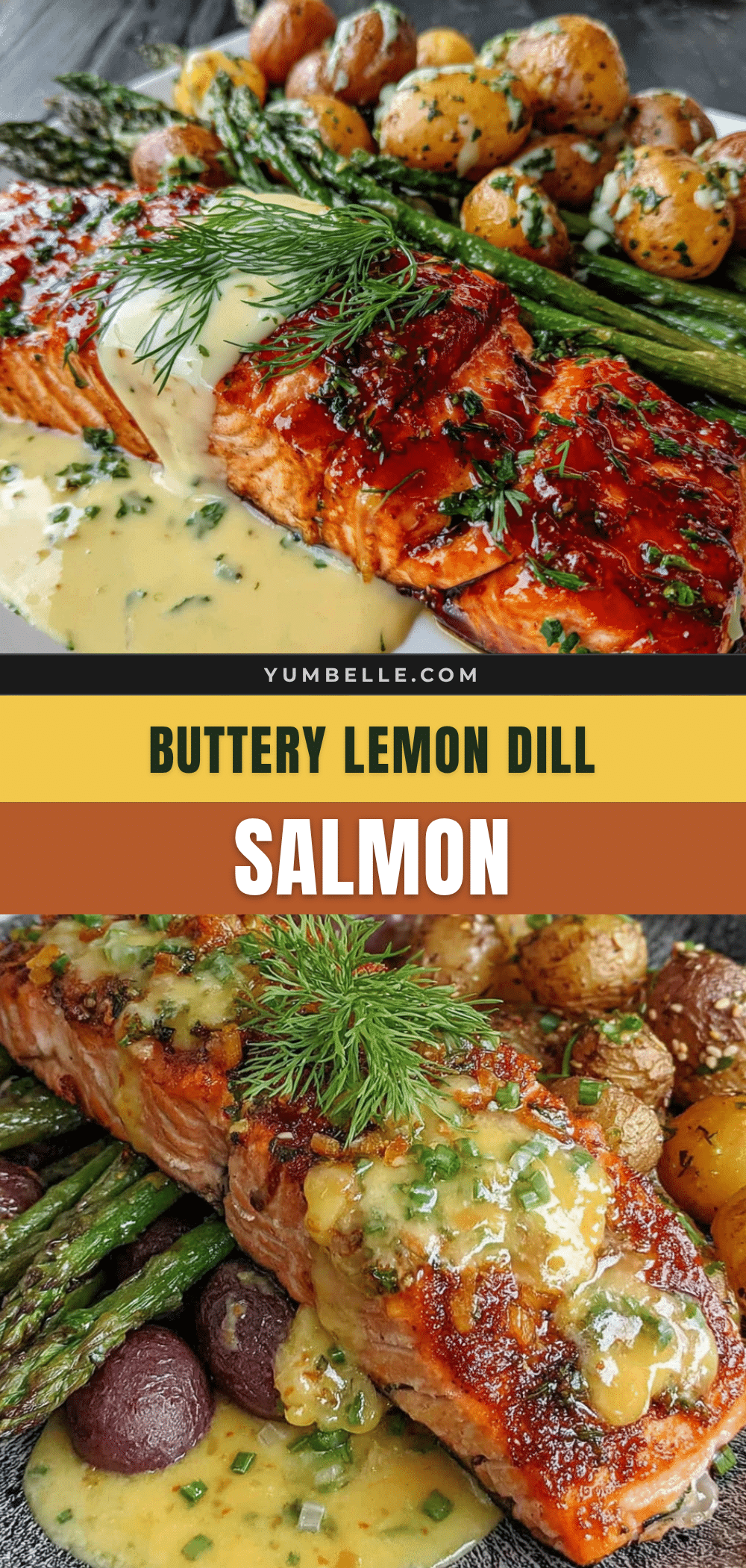 perfect baked salmon with lemon dill butter sauce recipe