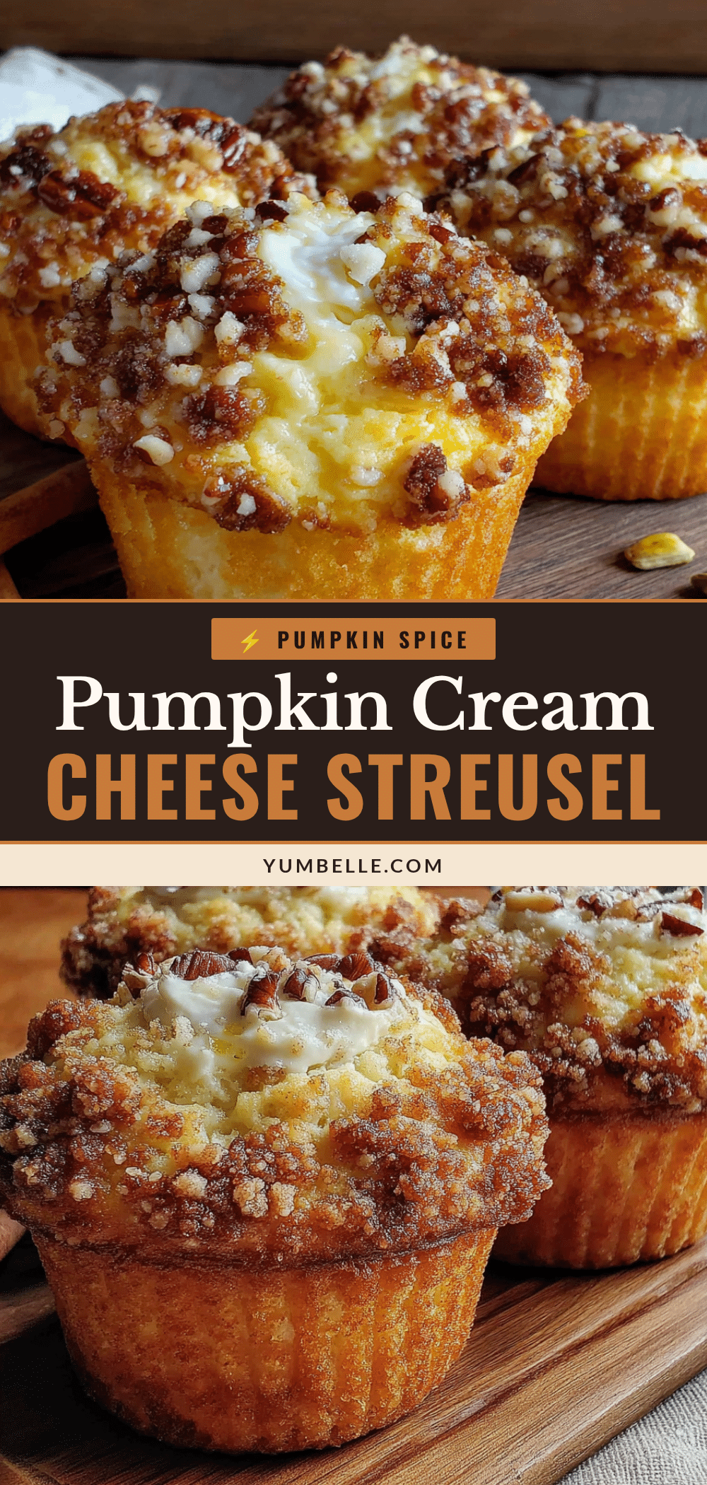 pumpkin cream cheese muffins recipe