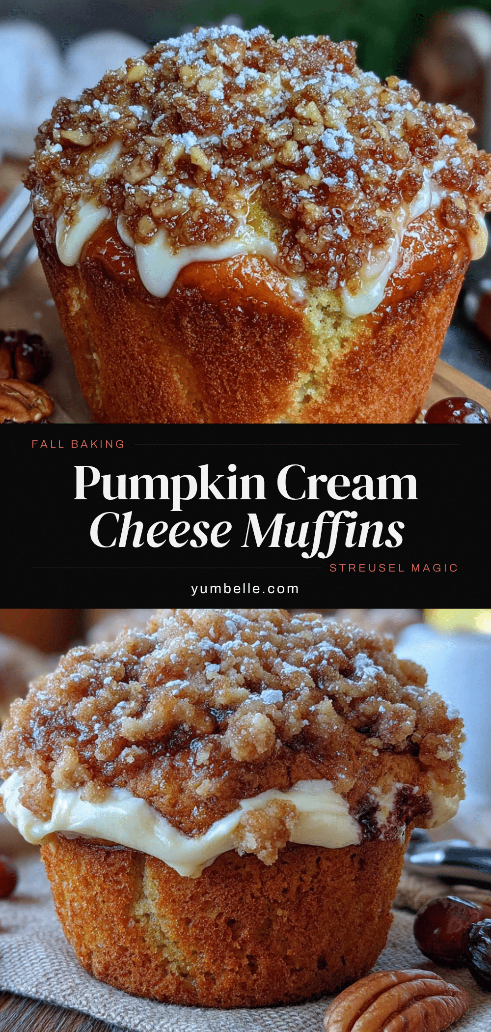 pumpkin cream cheese muffins recipe