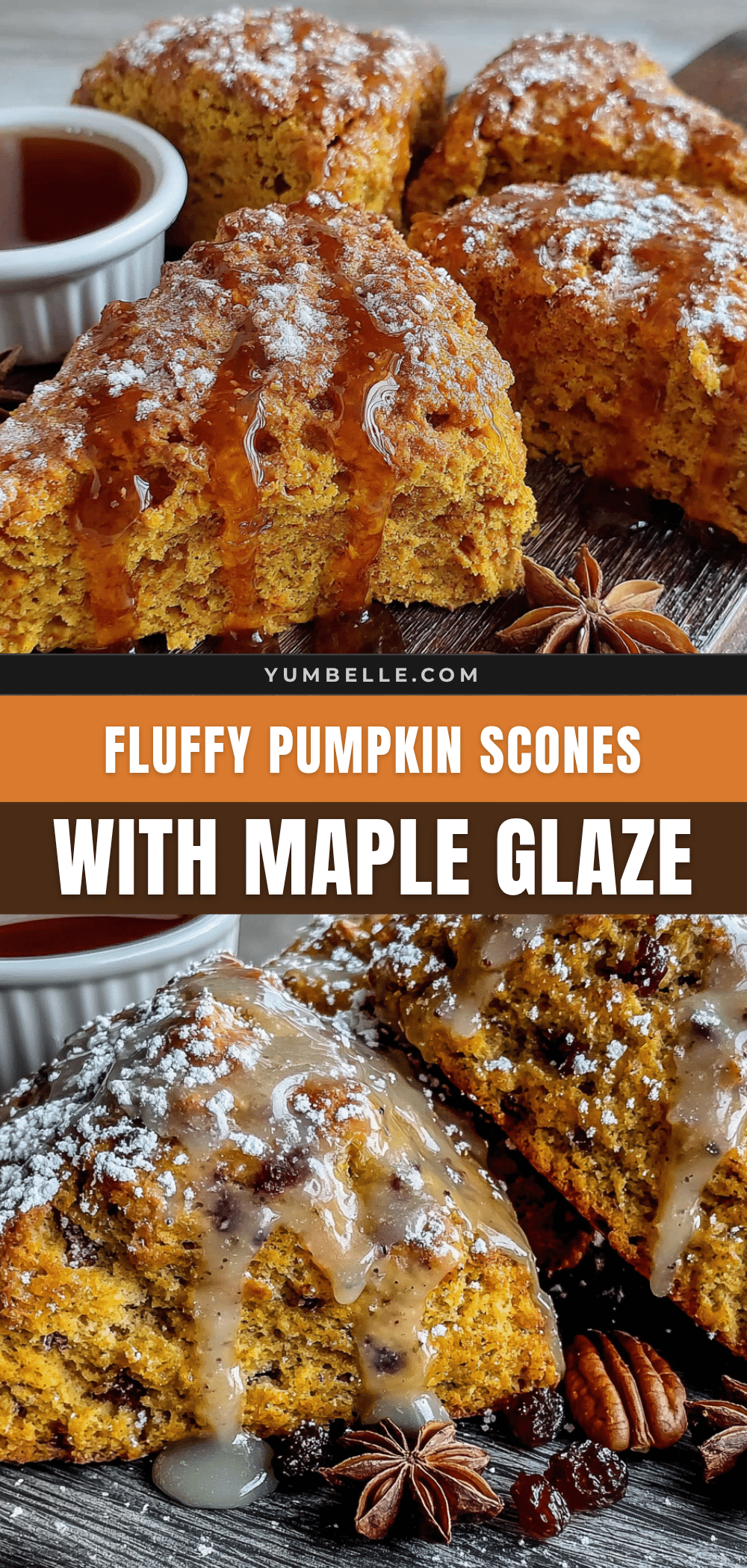 pumpkin scones with maple glaze recipe