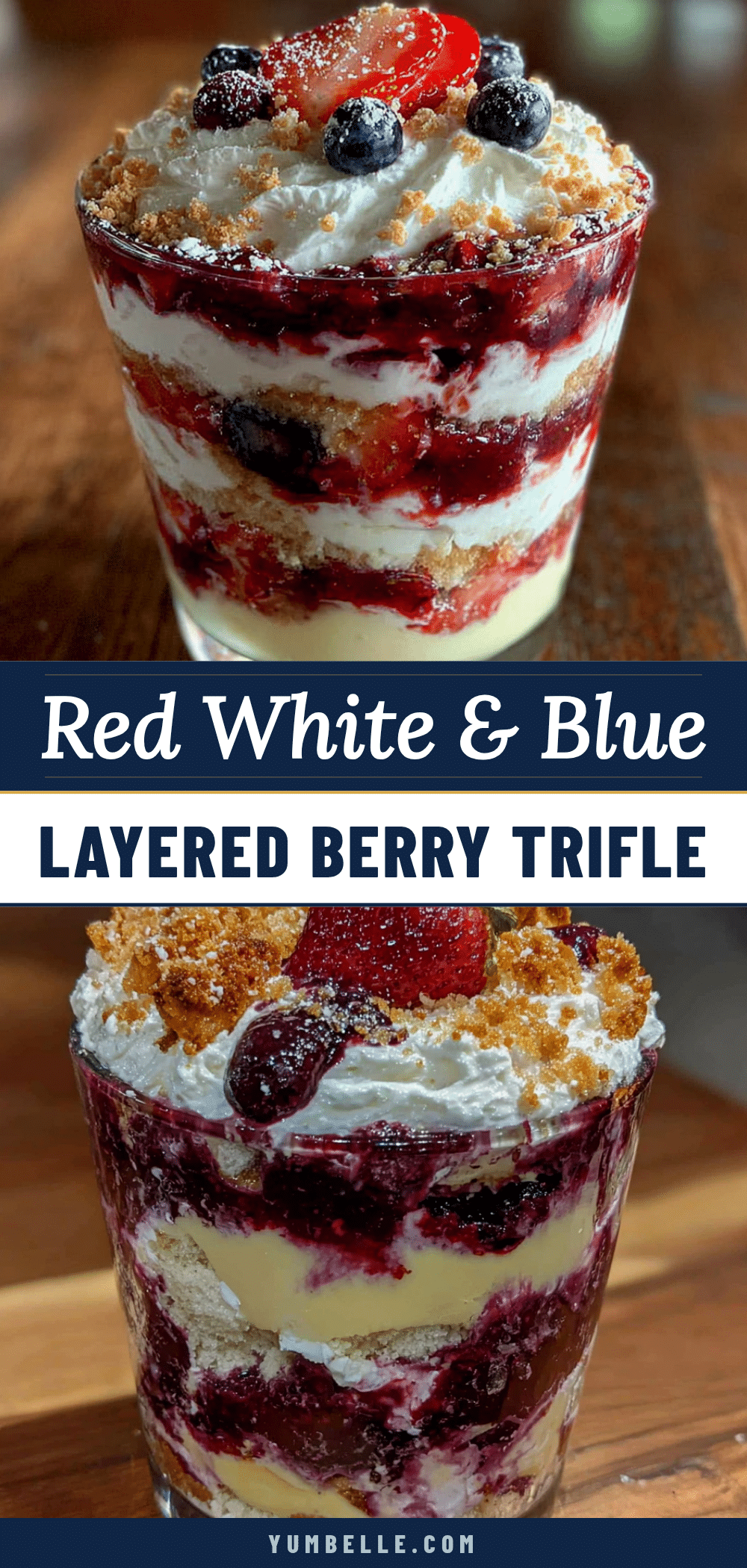 red white and blue berry trifle recipe